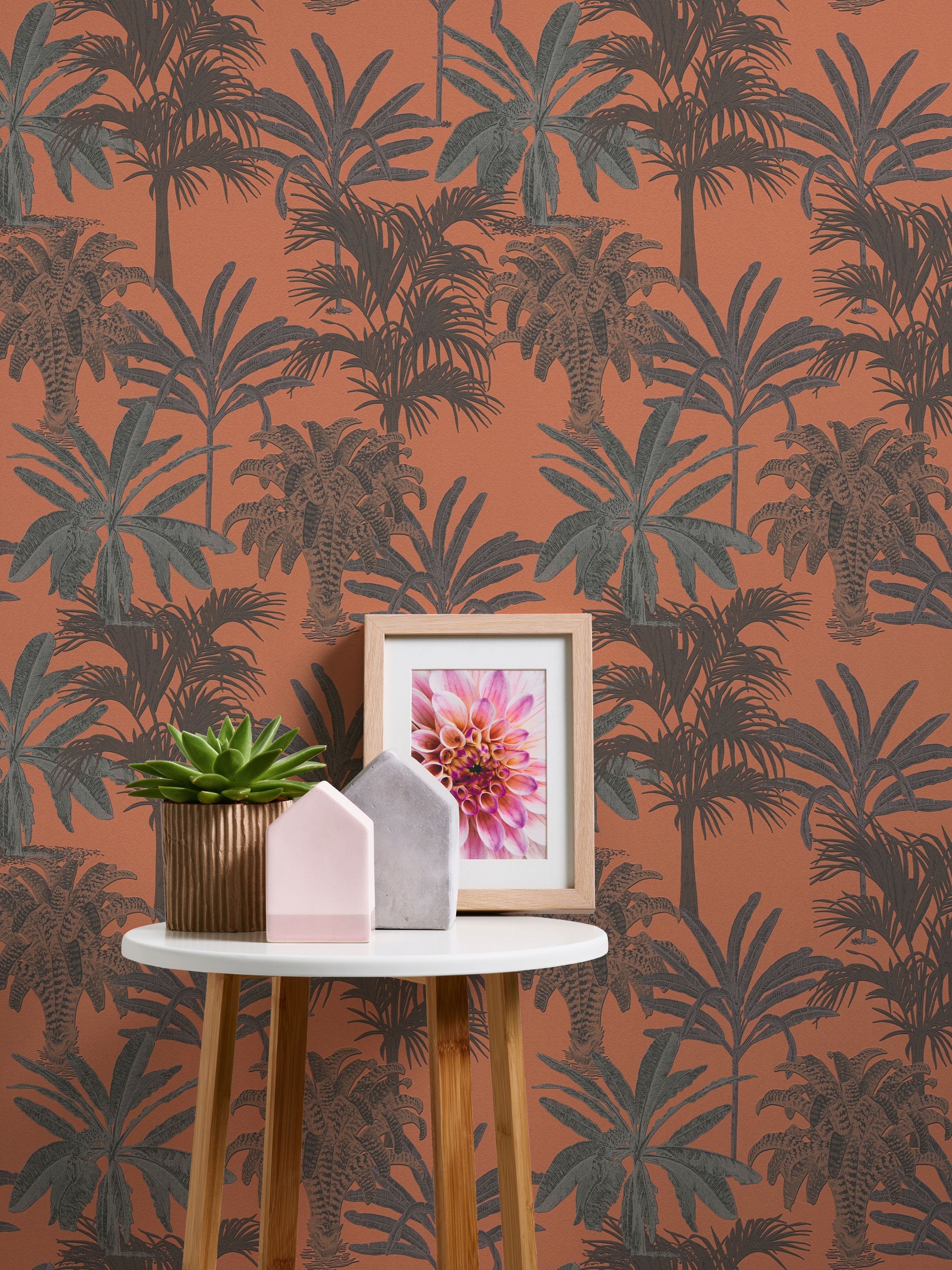 METROPOLIS BY MICHALSKY LIVING Vliestapete »Change is good, Tropical Tale«, floral-botanisch-tropisch, Designertapete Tapete Palmen Tapeten Wohnzimmer Schlafzimmer Küche