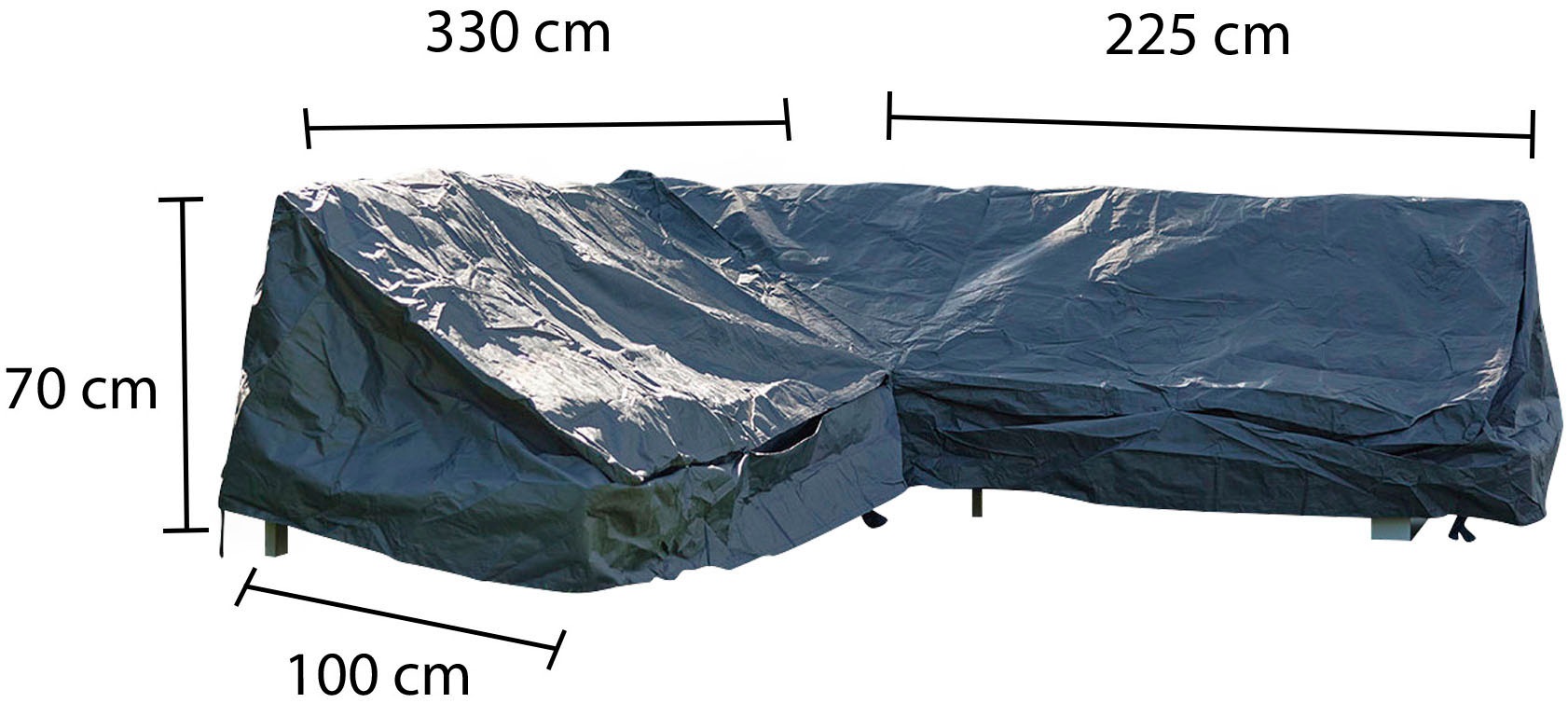 winza outdoor covers Gartenmöbel-Schutzhülle »L Form«, geeignet für Gartenmöbel-Sets in L-Form, in zwei Größen erhältlich