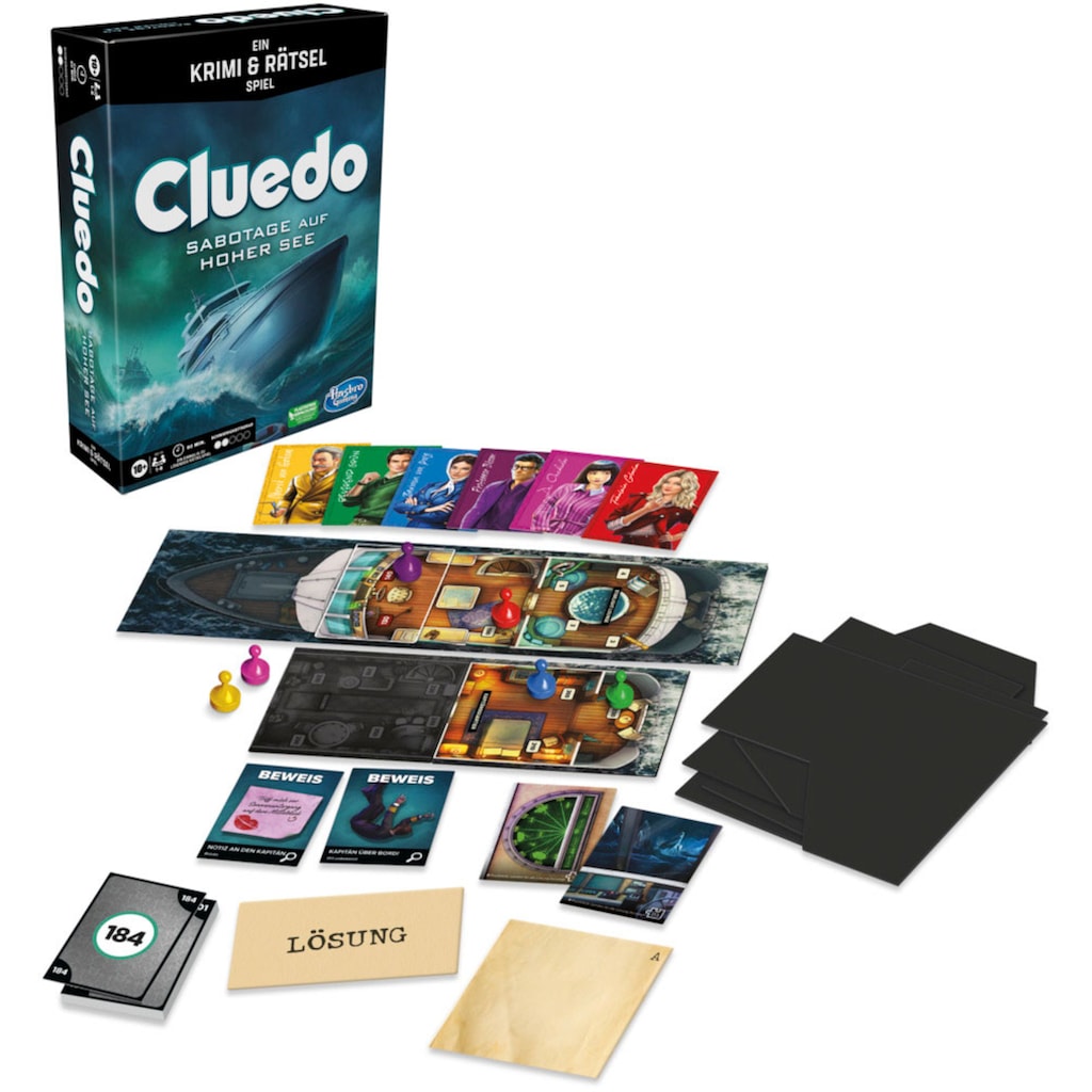 Hasbro Spiel »Cluedo Sabotage auf hoher See«