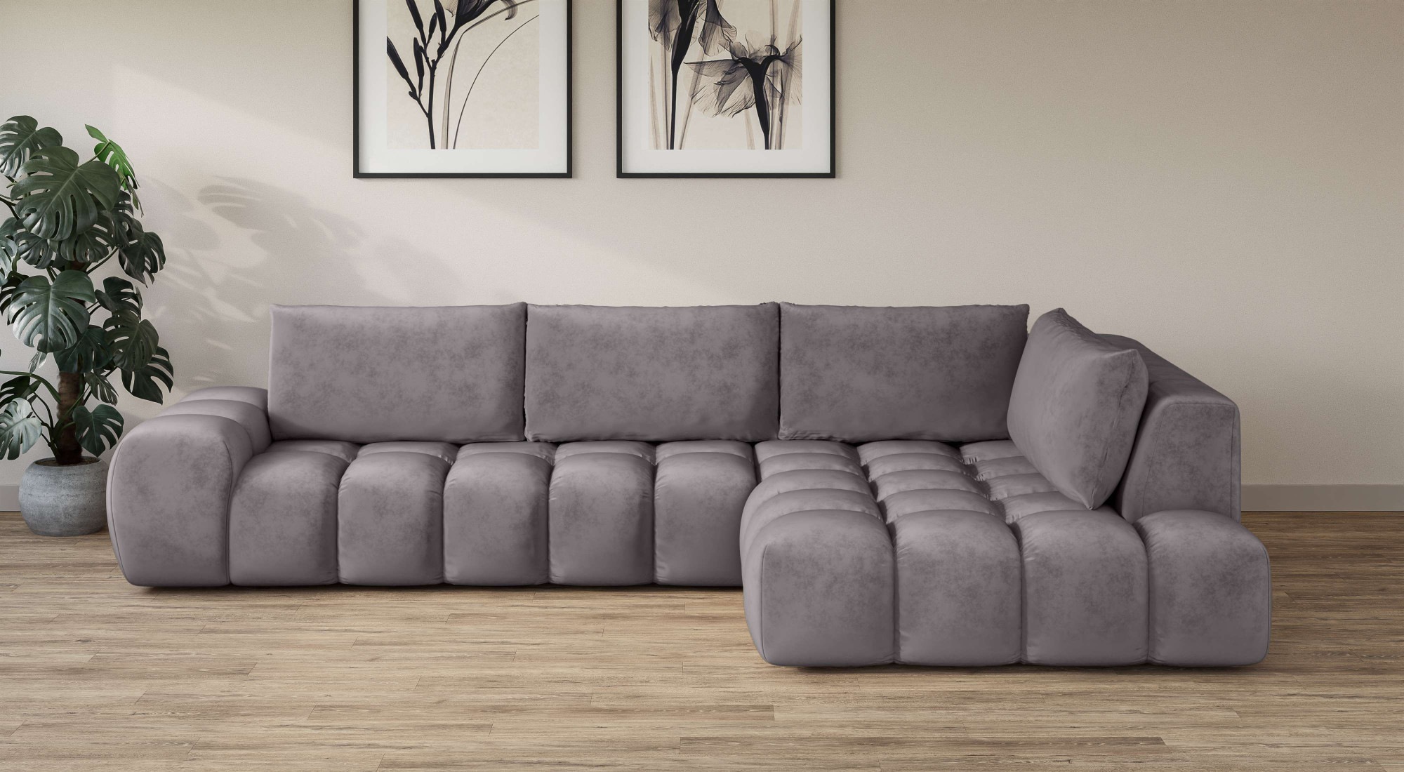 INOSIGN Ecksofa »AZITA klein, L-Form, elegant und bequem Designsofa«, lose günstig online kaufen
