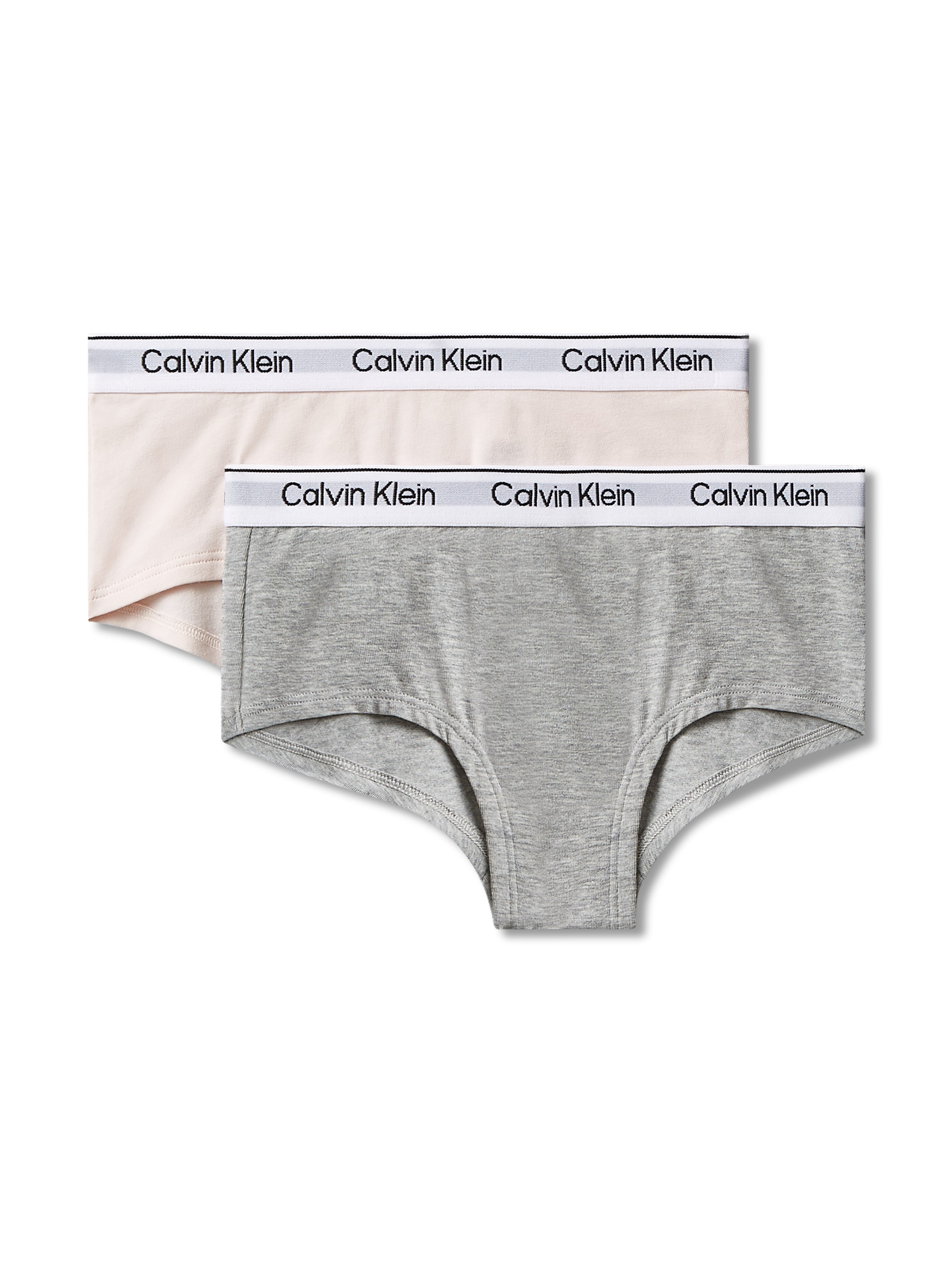 Calvin Klein Underwear Hipster »2PK SHORTY« Packung, 2er-Pack,  Mit Markennamen auf dem Bund, für Kinder