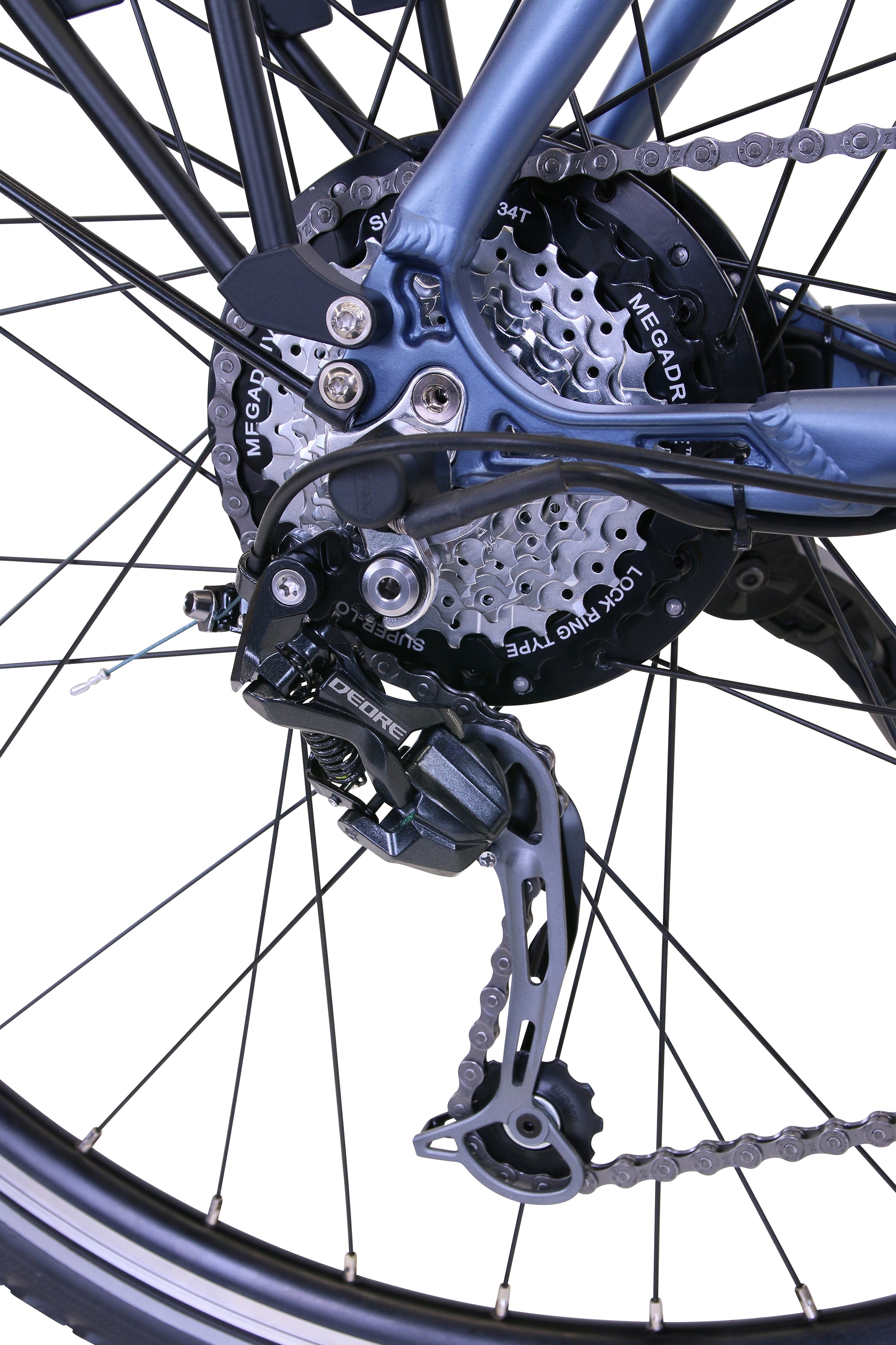 5. Bild von HAWK Bikes E-Bike »eTrekking Gent«, 8 Gang, microSHIFT, Microshift, Heckmotor 250 W, Pedelec, Elektrofahrrad für Herren, Trekkingrad