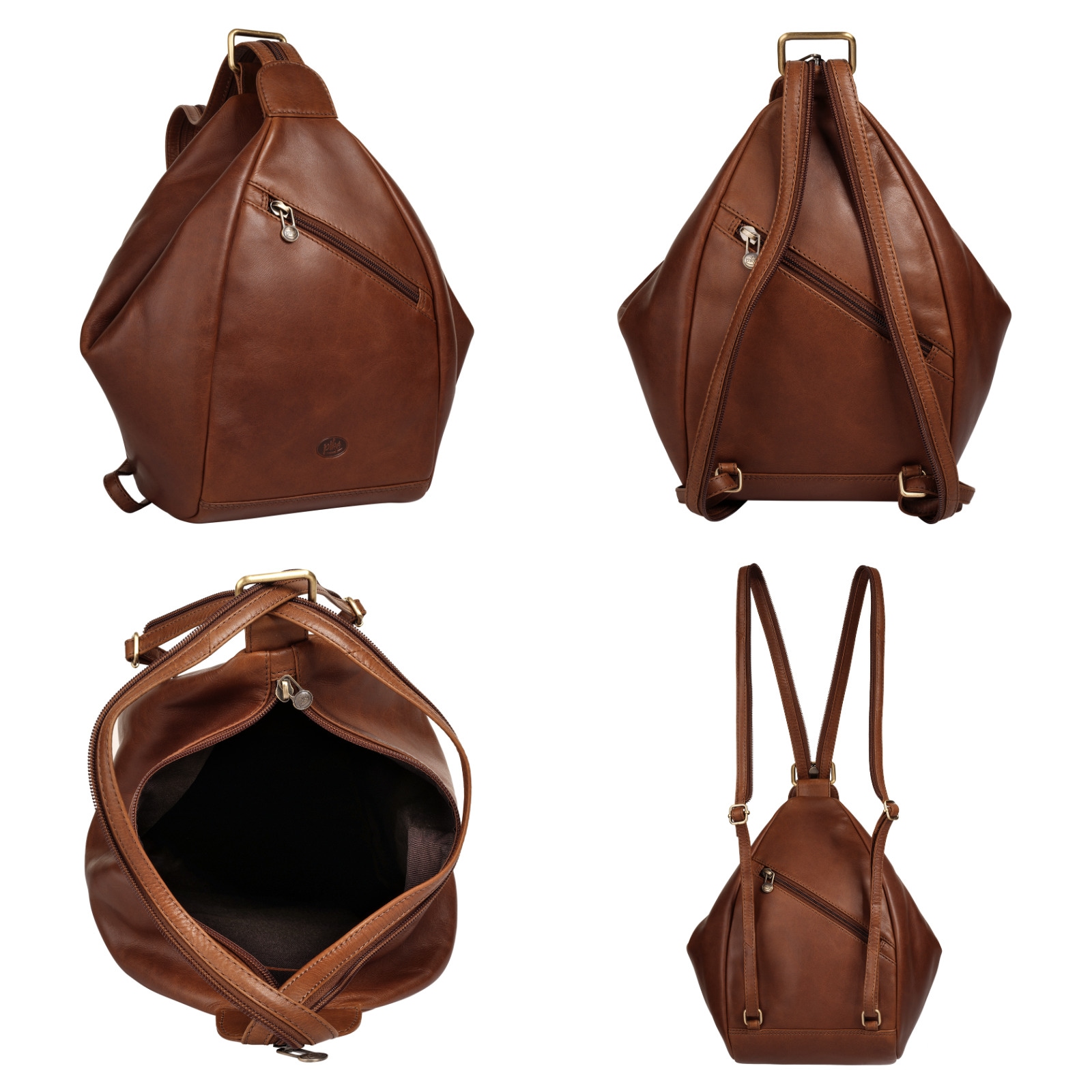 Piké Cityrucksack, echt Leder