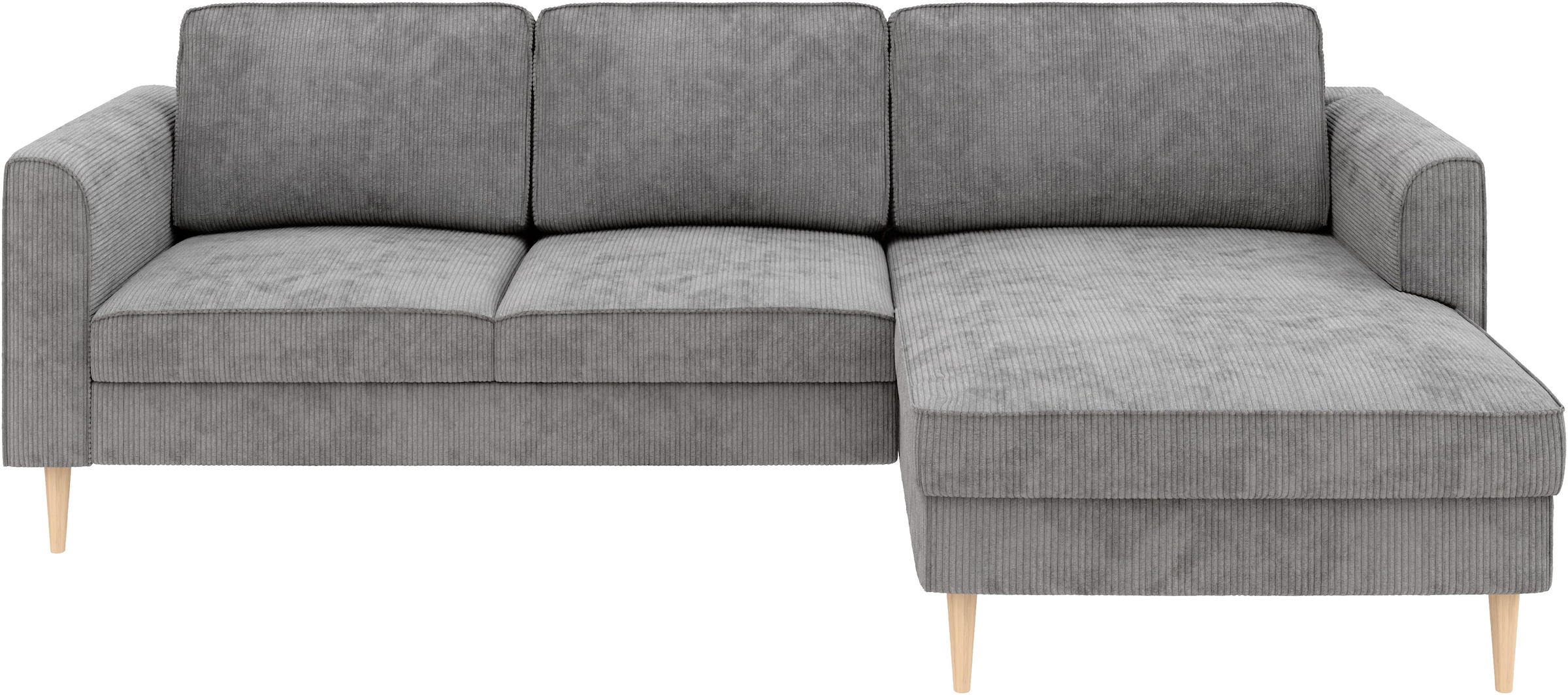 Home affaire Ecksofa »Booster Couch wahlweise mit Schlaffunktion und Bettkasten-auch in Cord«, Recamiere beidseitig montierbar, Sofa in L-Form, 232 cm