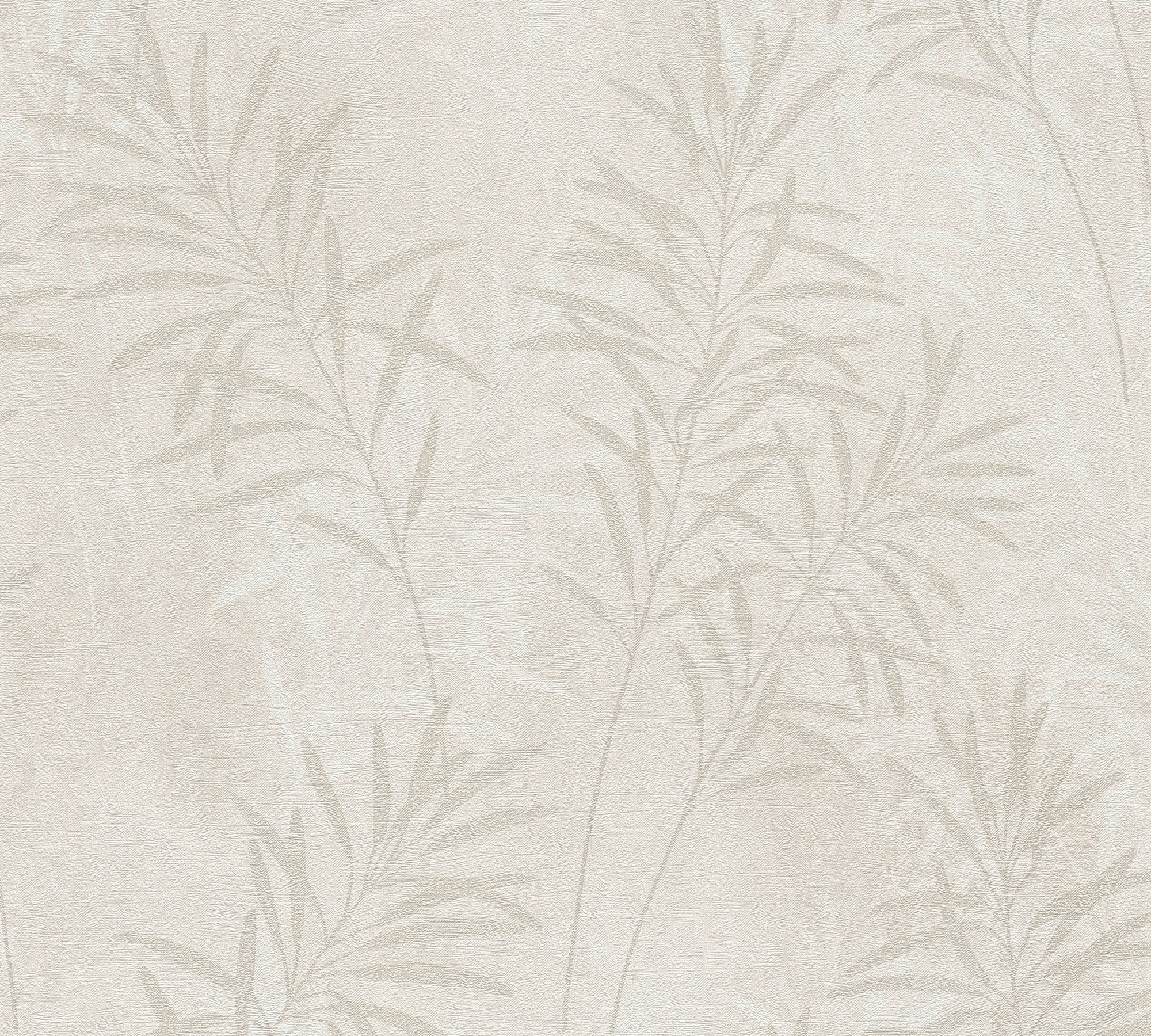 A.S. Création Vliestapete »Terra Tapete Floral Blätter«, matt-gemustert-neutral, Landhaus-Tapete Natur Metallic Tapeten Wohnzimmer Schlafzimmer Küche