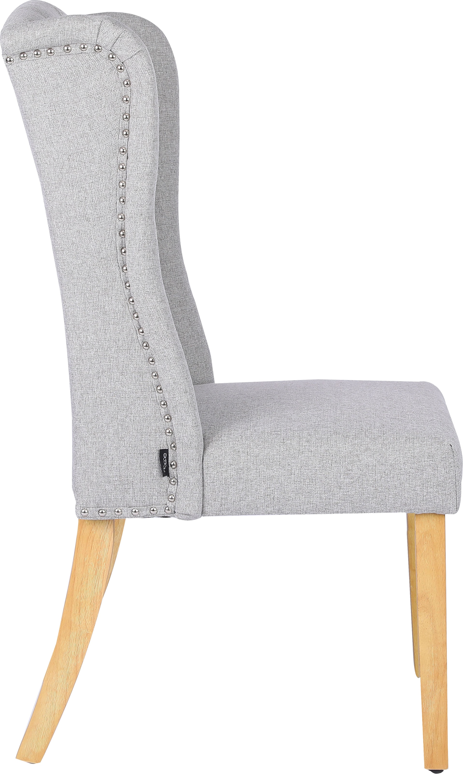 Home affaire Esszimmerstuhl »Liao, 2er-Set«, (Set), pflegeleichter Webstoff Bezug, Knopfheftung, Sitzhöhe ca. 50 cm