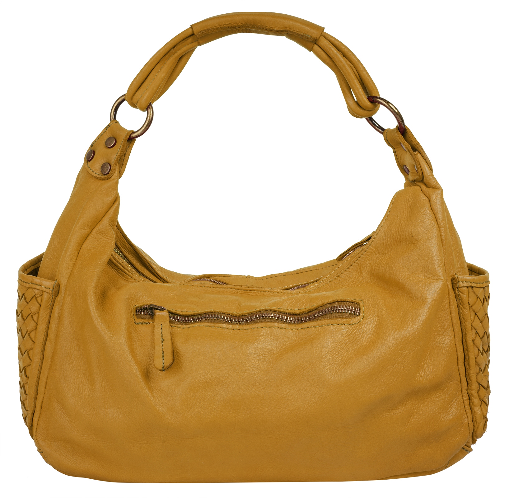 Samantha Look Henkeltasche echt Leder, Made in Italy