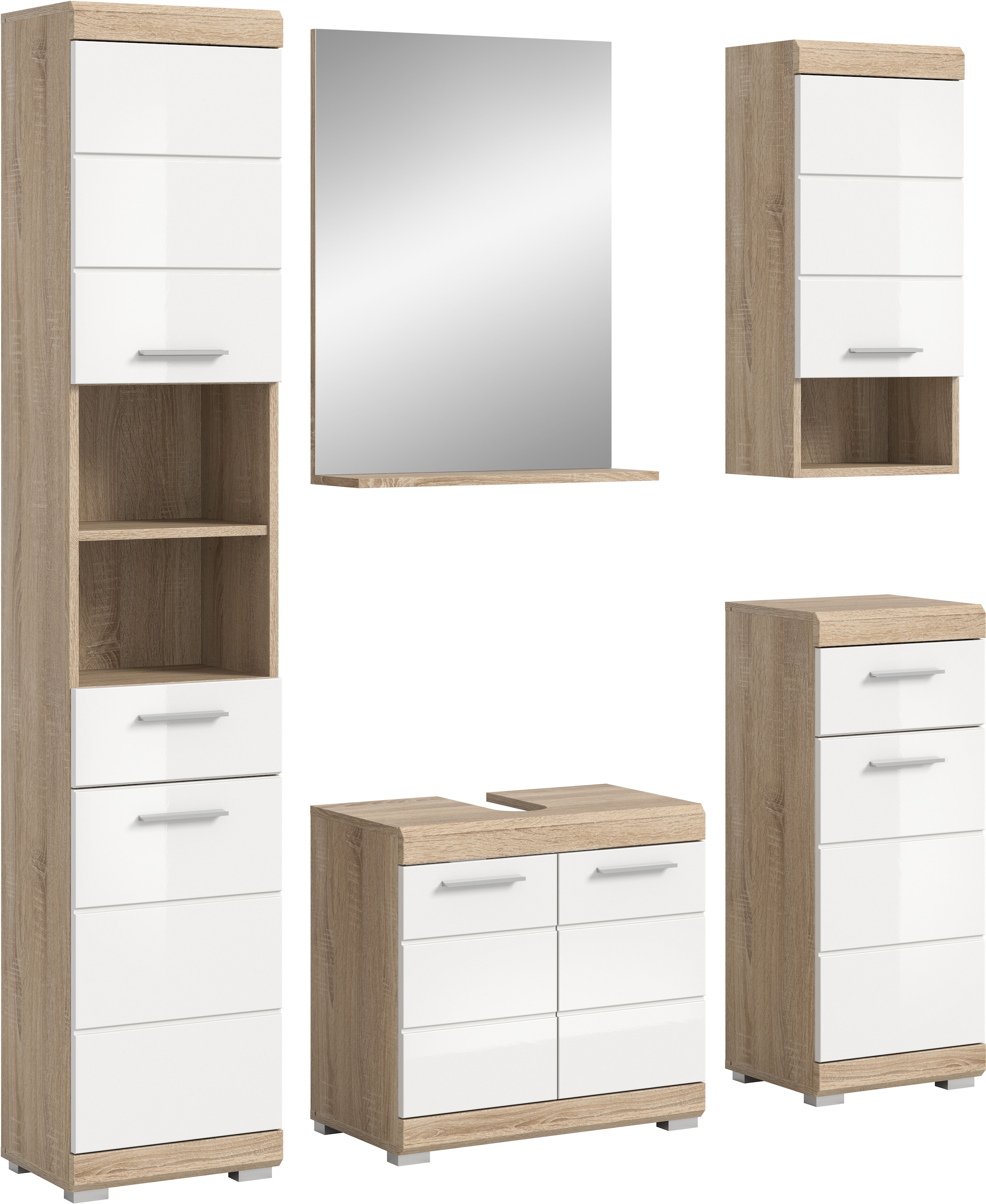 INOSIGN Badmöbel-Set »Siena, 5 teilig, bestehend aus:«, (Set, 5 St.), Hochs günstig online kaufen