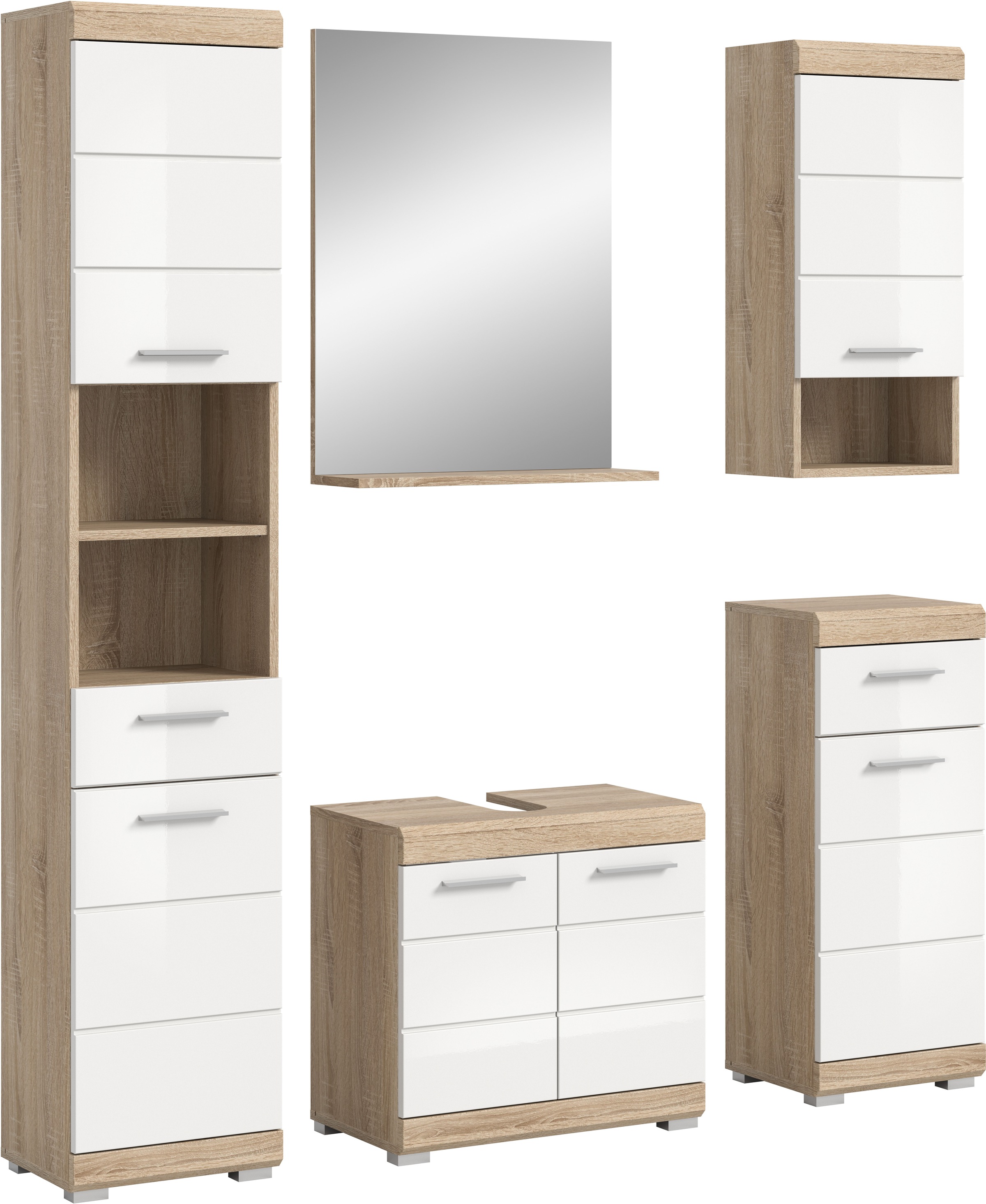 INOSIGN Badmöbel-Set »Siena, 5 teilig, bestehend aus:« Set, TOPSELLER!, 5 S günstig online kaufen