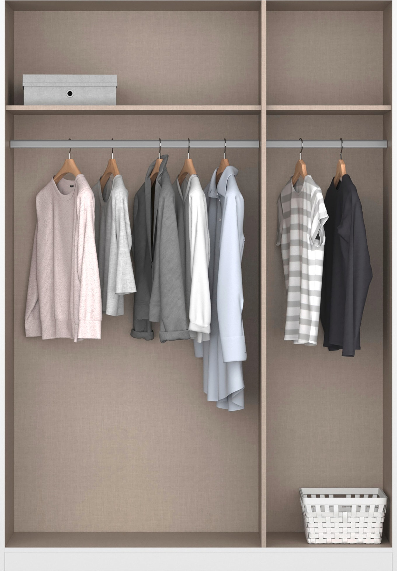 INOSIGN BY RAUCH Drehtürenschrank »Ferris Schrank Breite 2,10m BESTSELLER Schlafzimmerschrank«, Kleiderschrank mit Spiegel in den Ausführungen BASIC/CLASSIC/PREMIUM
