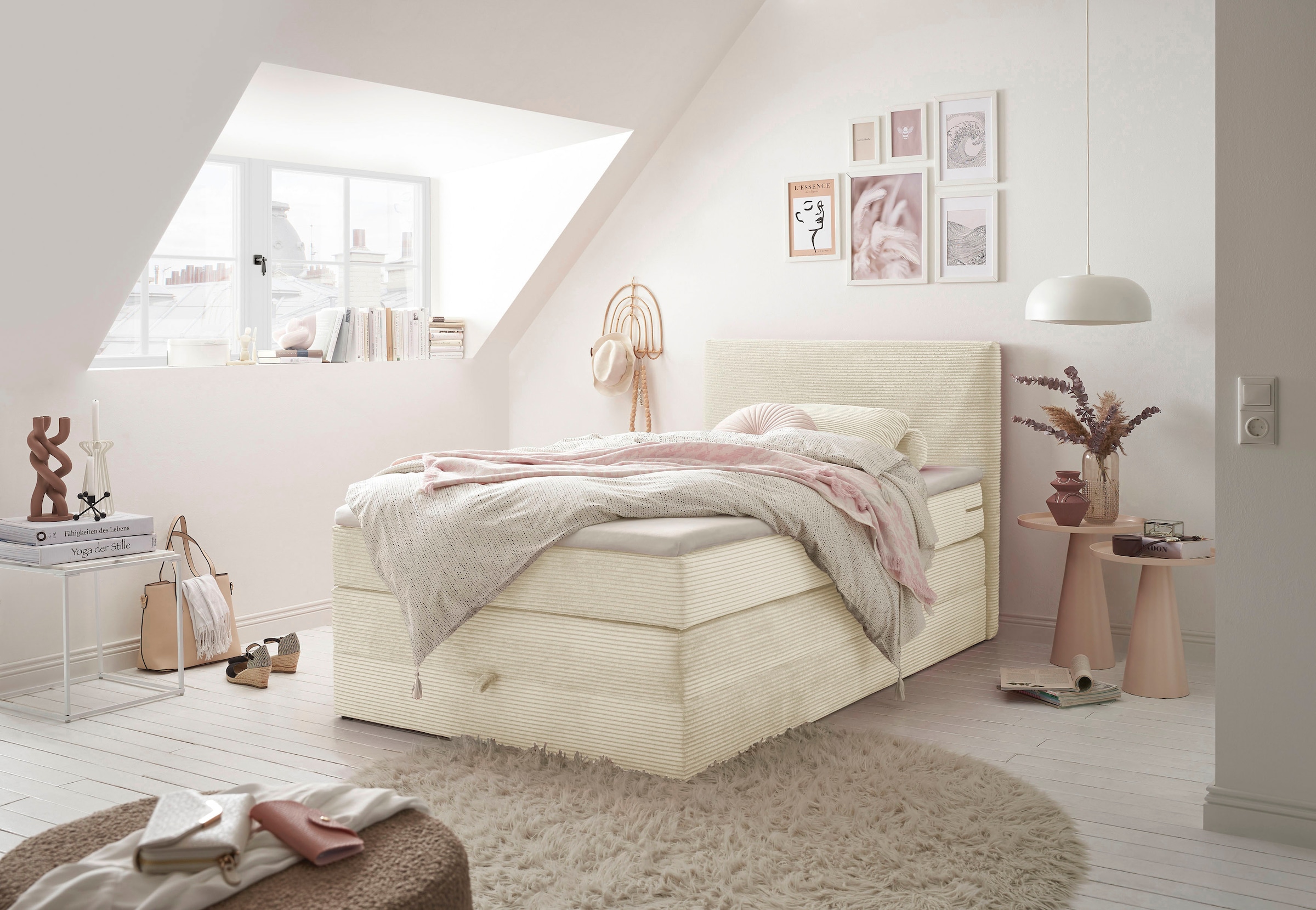 ED EXCITING DESIGN Boxspringbett »Luzern«, inkl. Bettkasten