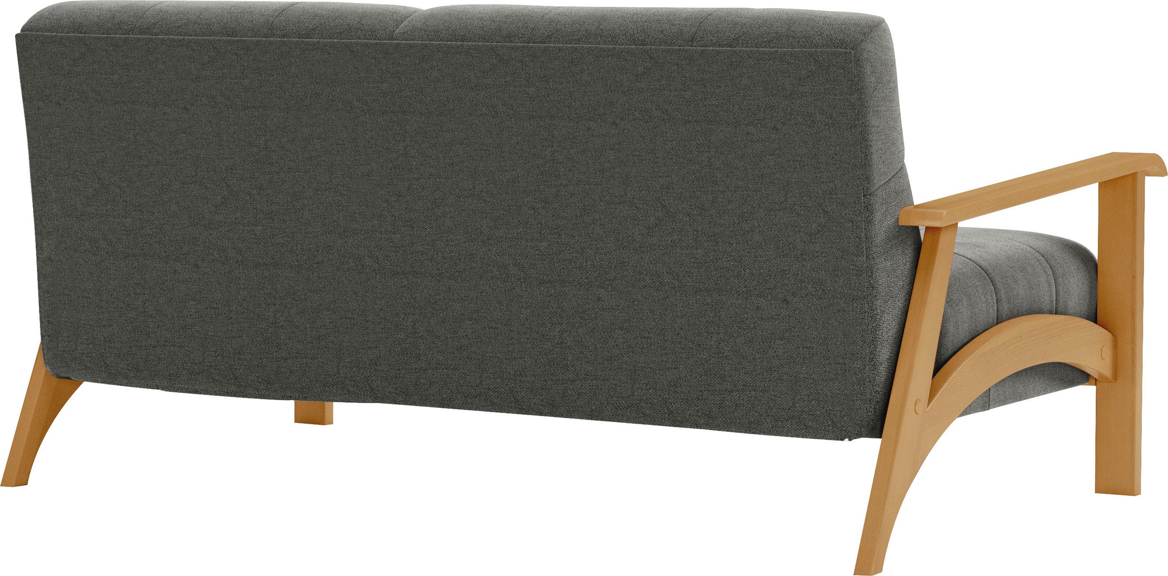 sit&more 2,5-Sitzer »Billund«, Armlehnen aus eichefarbigem Buchenholz, verschiedene Bezüge und Farben