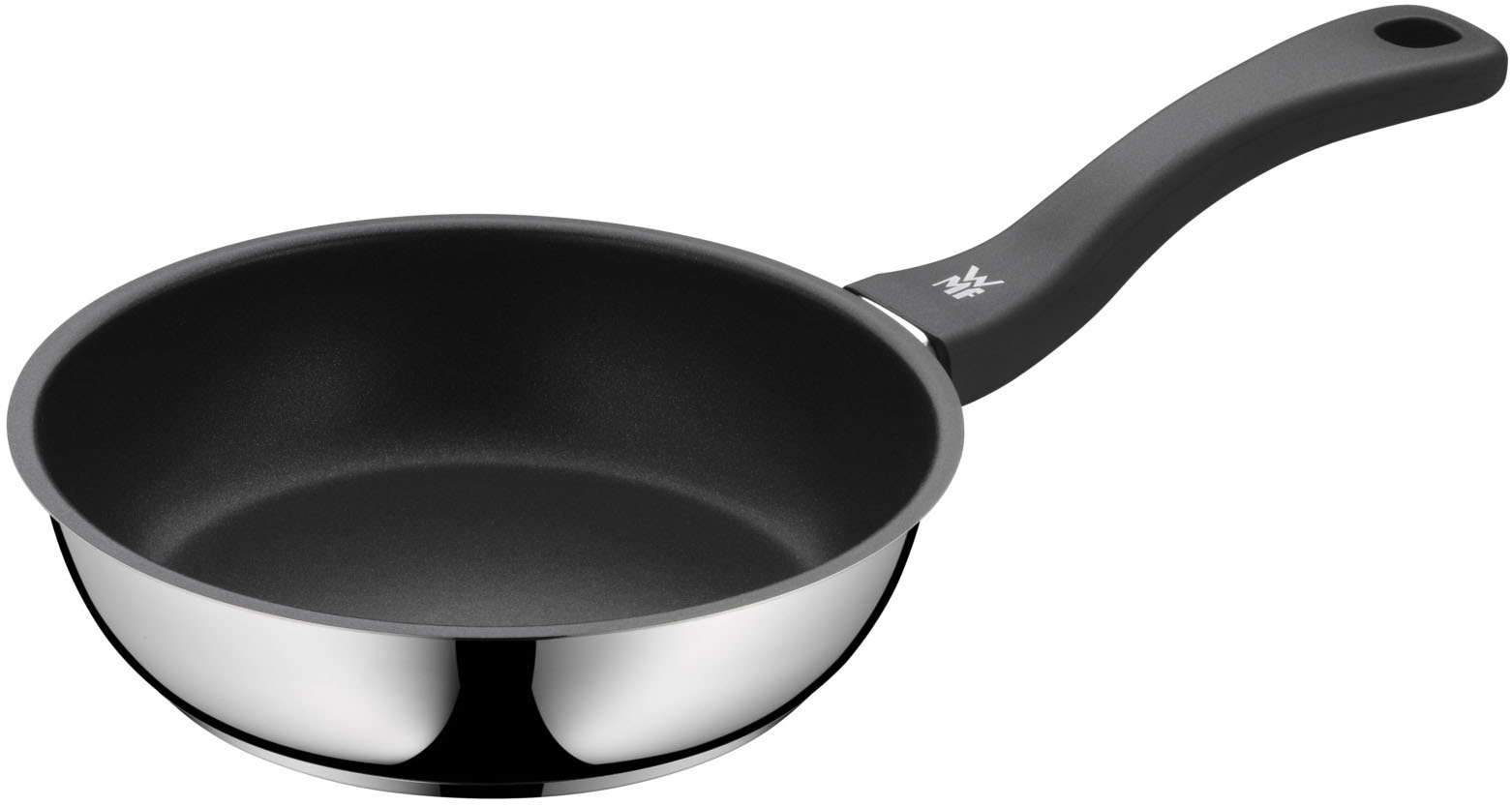 WMF Pfannen-Set »Devil, Bratpfannen Induktion, leistungsstarke Antihaftversiegelung« Cromargan® Edelstahl Rostfrei 18/10 Set, 3x Pfannen Ø 20/24/28 cm, 3 Stk. tlg. für alle Herdarten geeignet, ergonomischer Kunststoffgriff