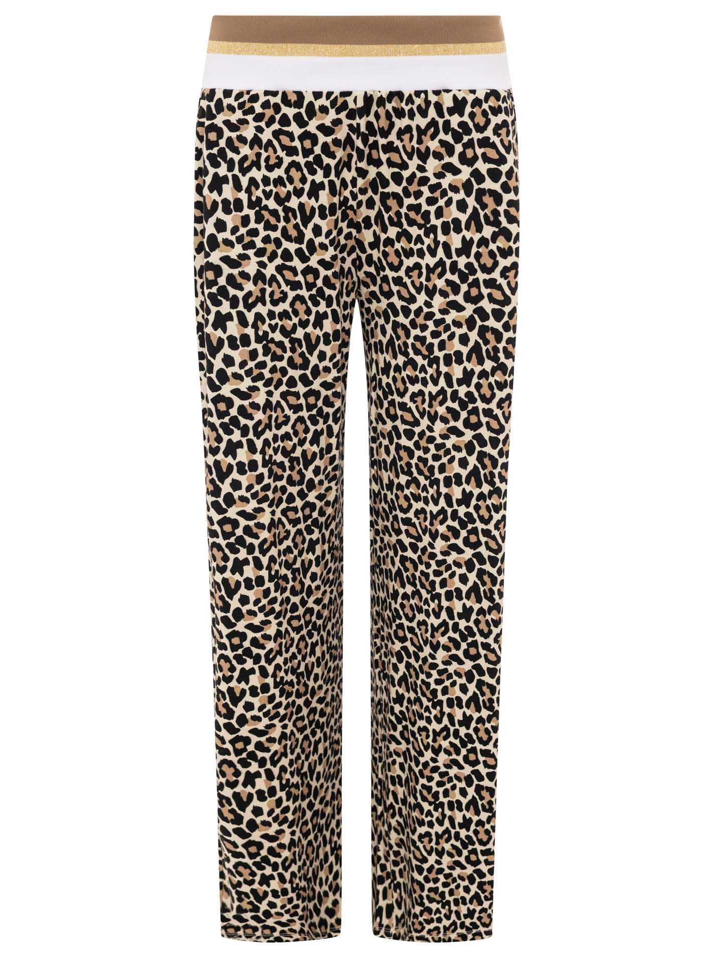Zwillingsherz Stoffhose »"Leo"«  Elastischer Bund, Leomuster, fließender Stoff, leichtes Material