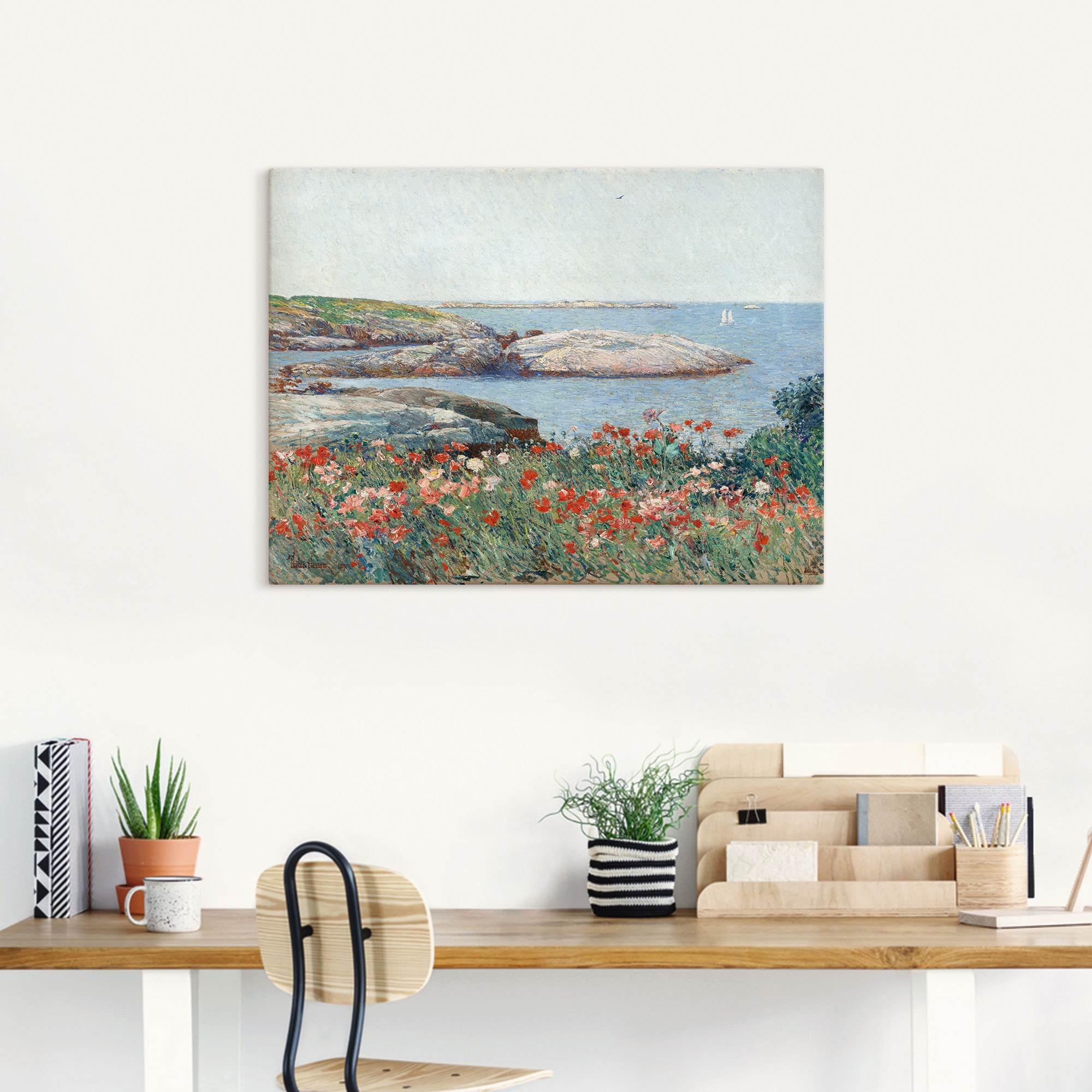 Artland Leinwandbild »Poppy, Isles of Shoals. 1891«, Meer Bilder, (1 St.), auf Keilrahmen gespannt