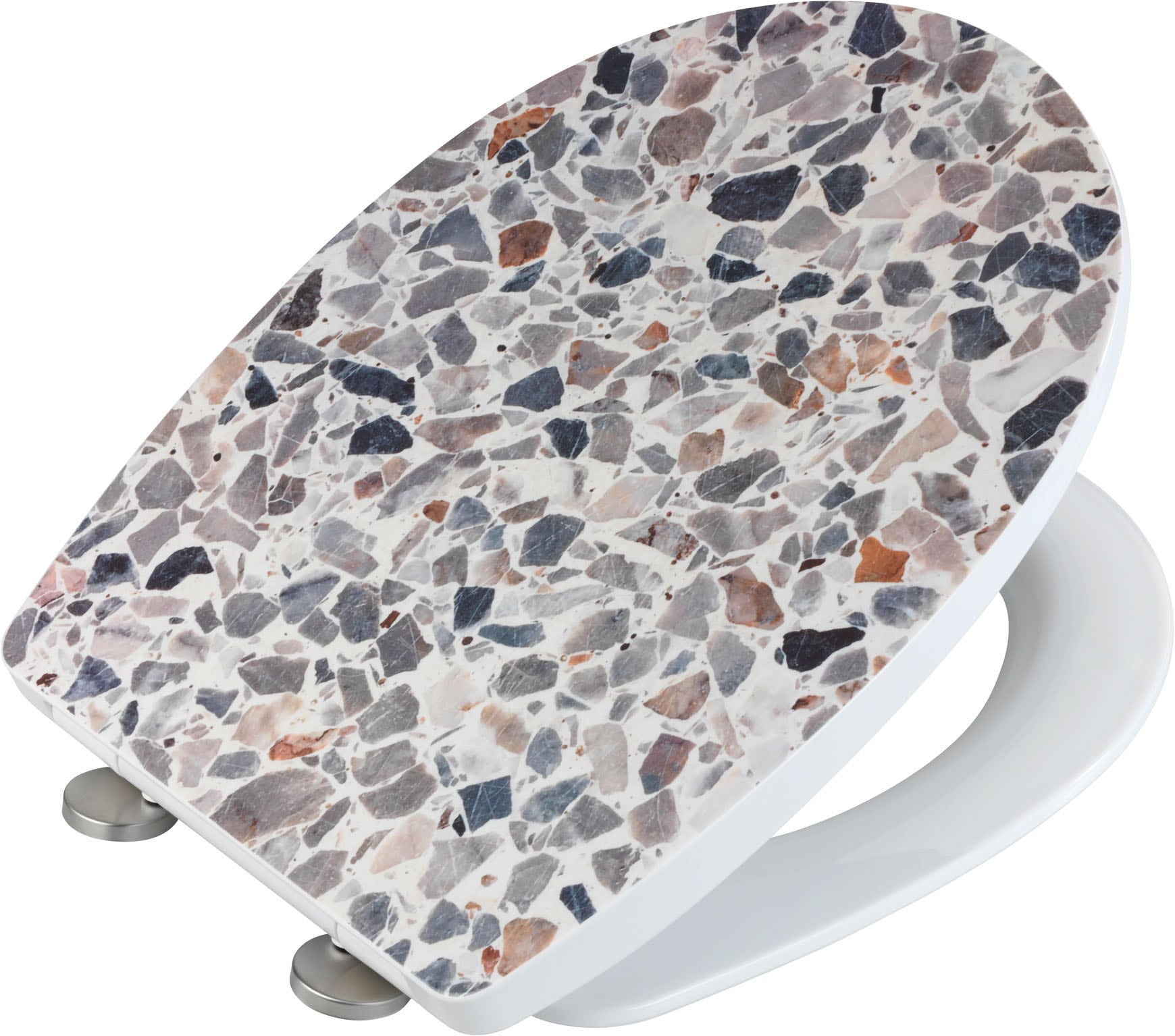 WENKO WC-Sitz »Terrazzo High Gloss« 1 Stk. tlg. Thermoplast