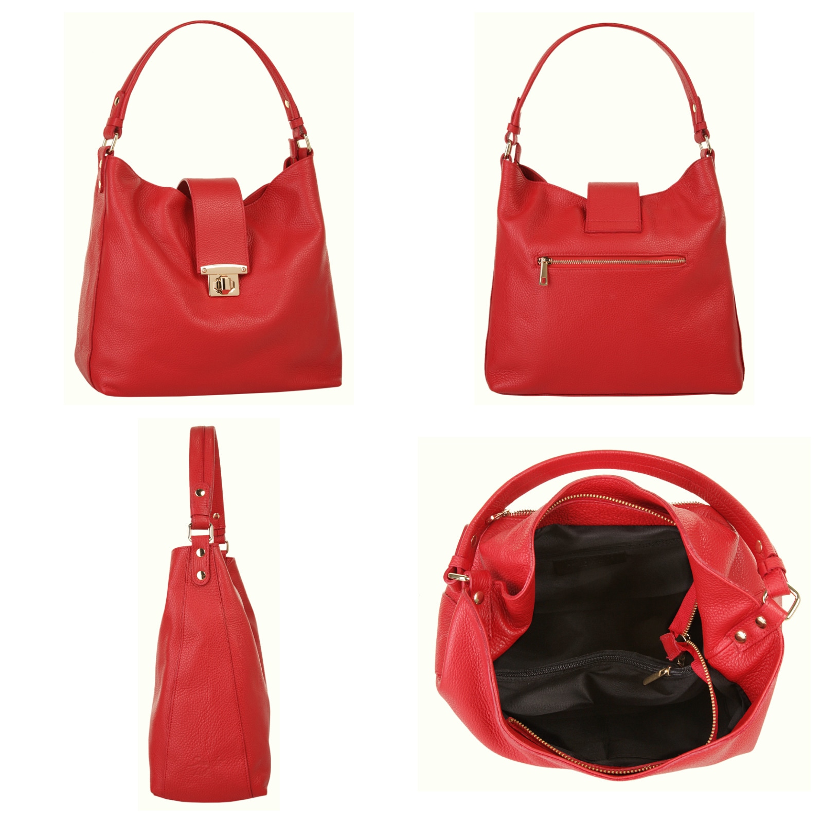 Samantha Look Shopper, echt Leder, Made in Italy