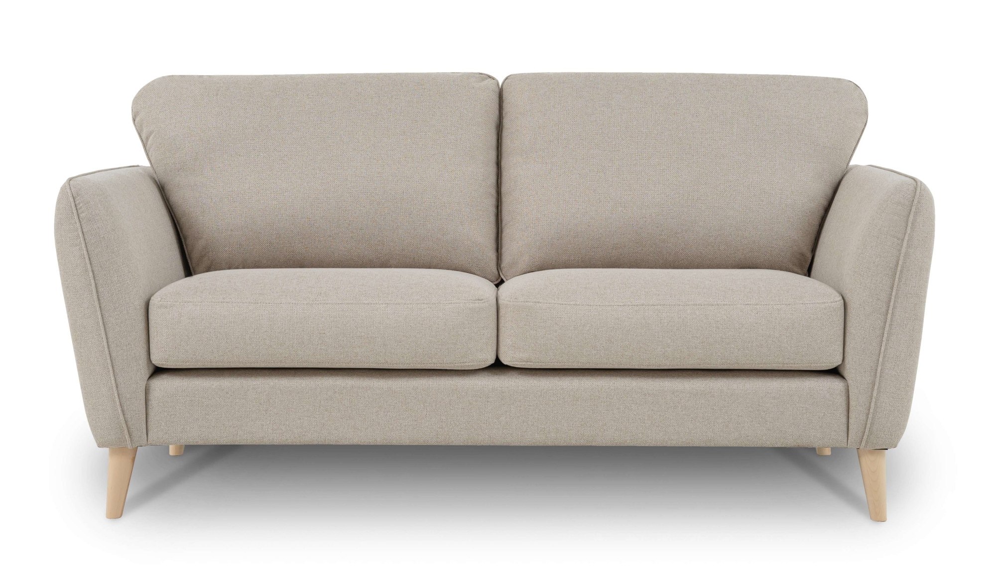 Home affaire 2-Sitzer »MARSEILLE Kompaktsofa 170 cm, Cord, Flachgewebe, Struktur, Webstoff«, Massivholzbeine Eiche, Landhausstil, Wellenunterfederung