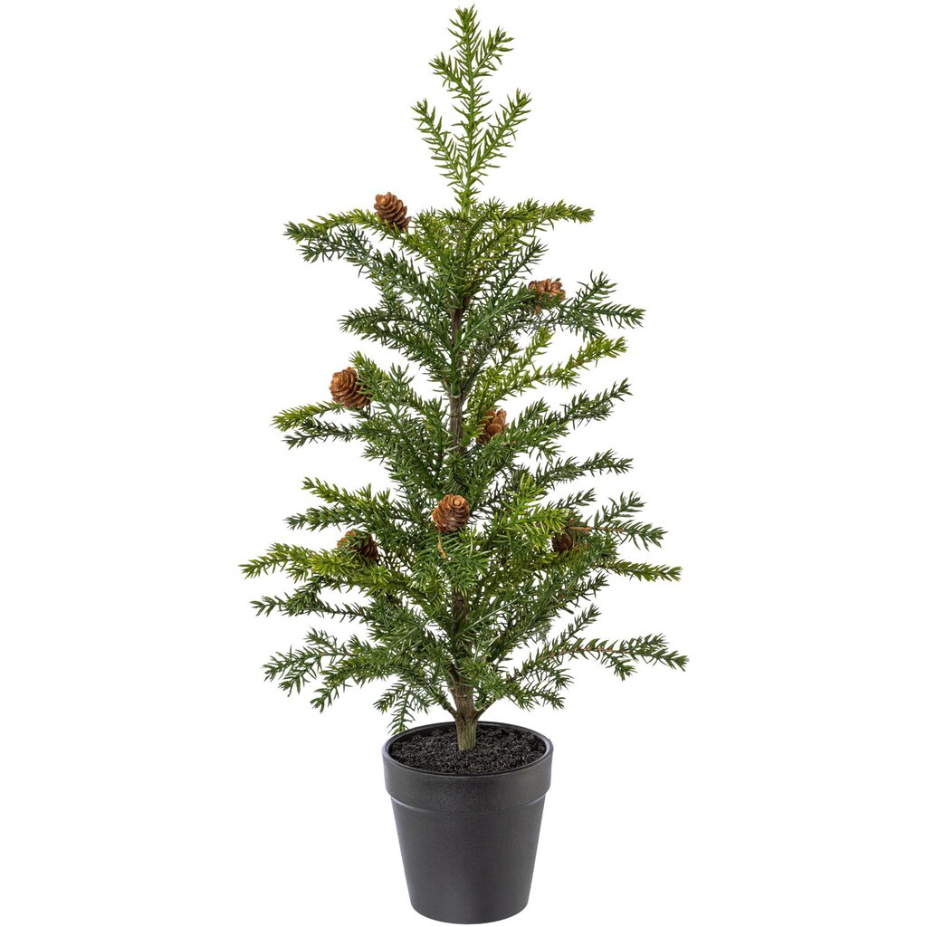 Creativ green Künstlicher Weihnachtsbaum »Weihnachtsdeko, künstlicher Christbaum, Tannenbaum«, mit Zapfen
