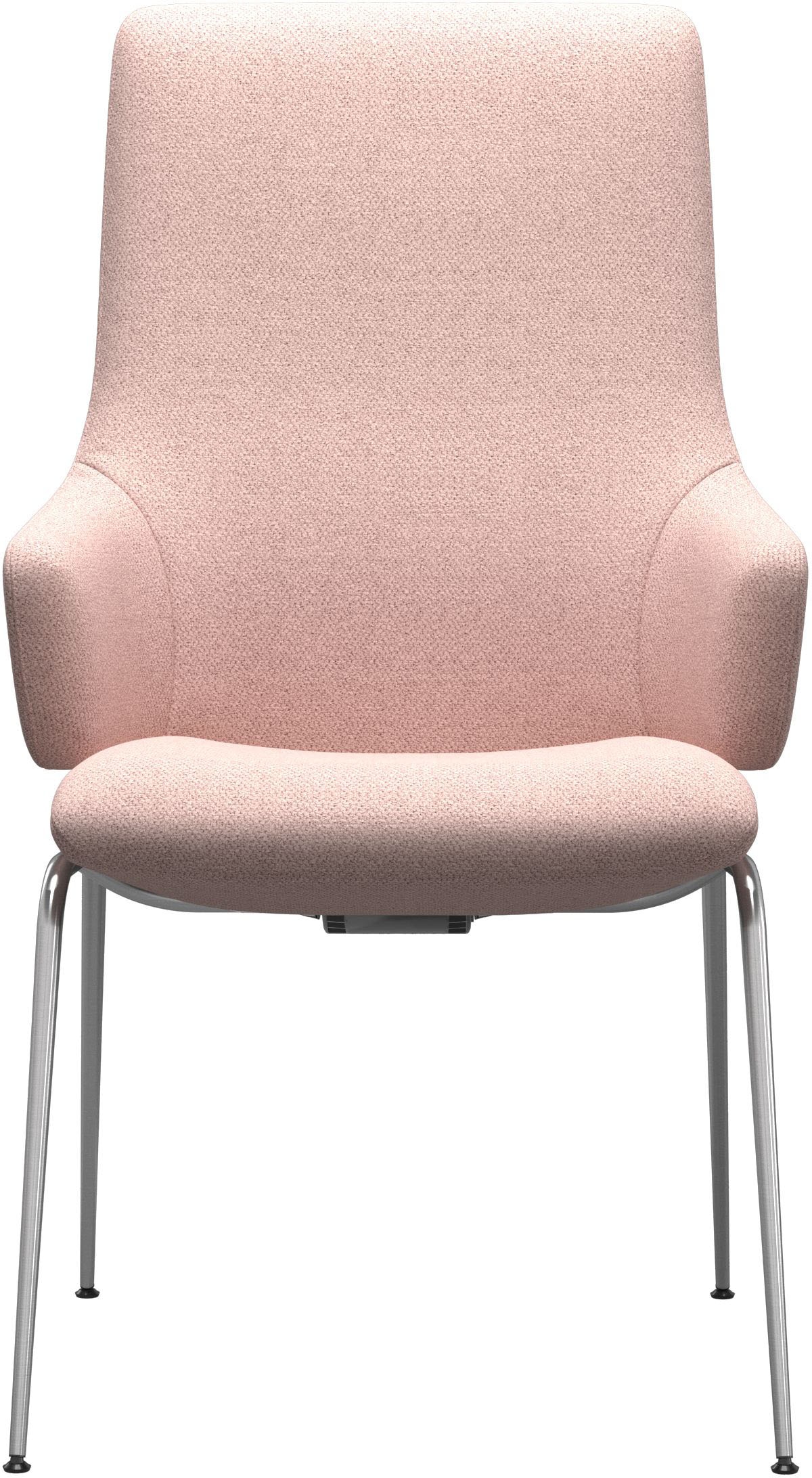 Stressless® Polsterstuhl »Laurel«, ROHLEDER Stoff Q2 FARON, High Back mit Armlehne, Größe L, mit Beinen aus Stahl in Schwarz matt