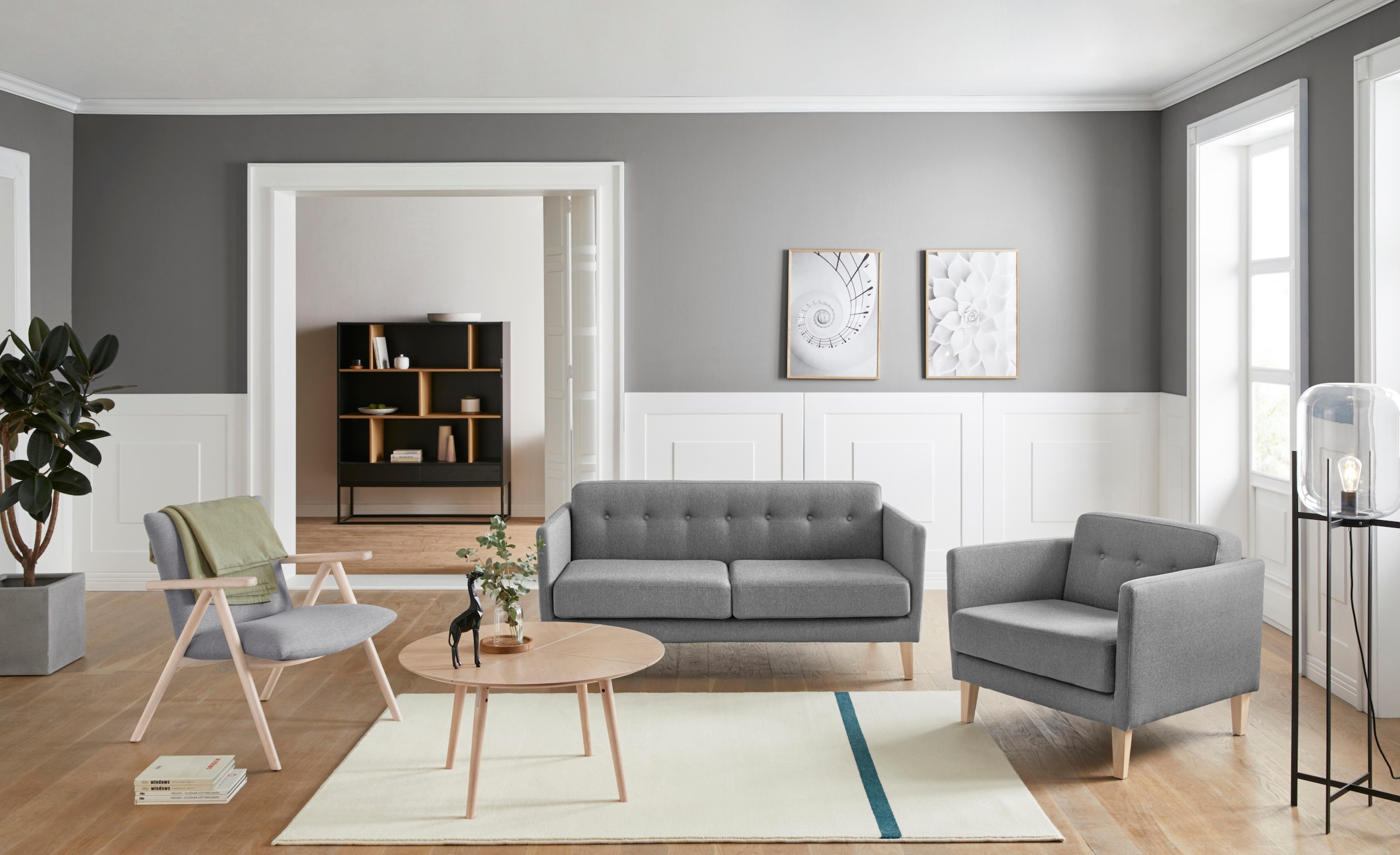 andas Sessel »Raadal«, in skandinavischer Optik, mit Knopfheftung, Design by Morten Georgsen