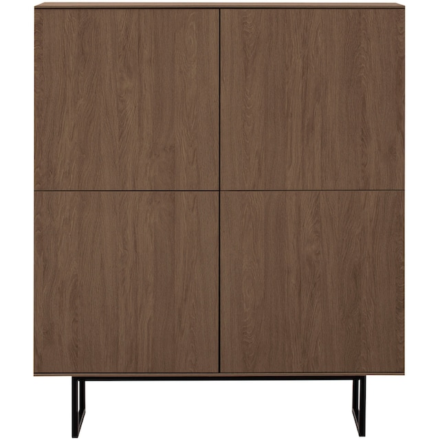 Home affaire Highboard »Lund, moderner Schrank, Kommode mit Kufengestell« optisch dünner Oberboden, hochwertige Optik, ausreichend Stauraum
