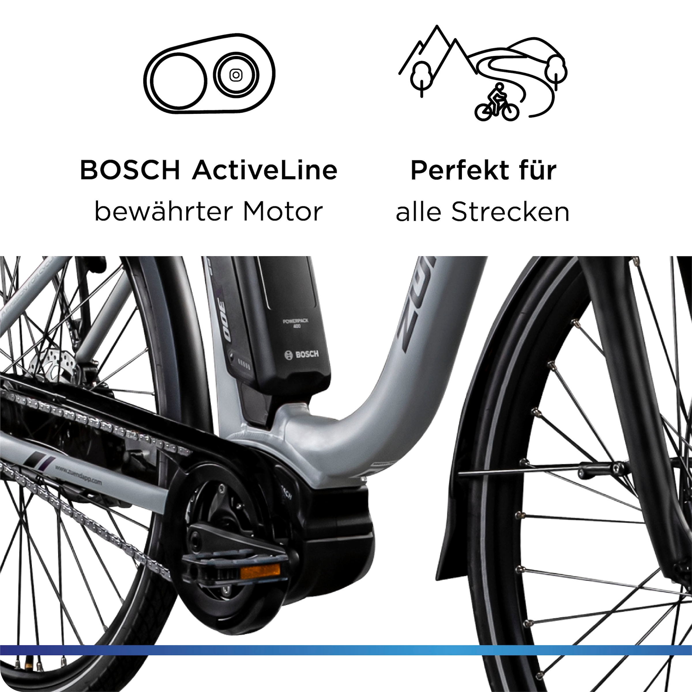 Zündapp »X300« 7 Gang Shimano Nexus Schaltwerk Nabenschaltung Mittelmotor 250 W Pedelec, Elektrofahrrad für Damen u. Herren