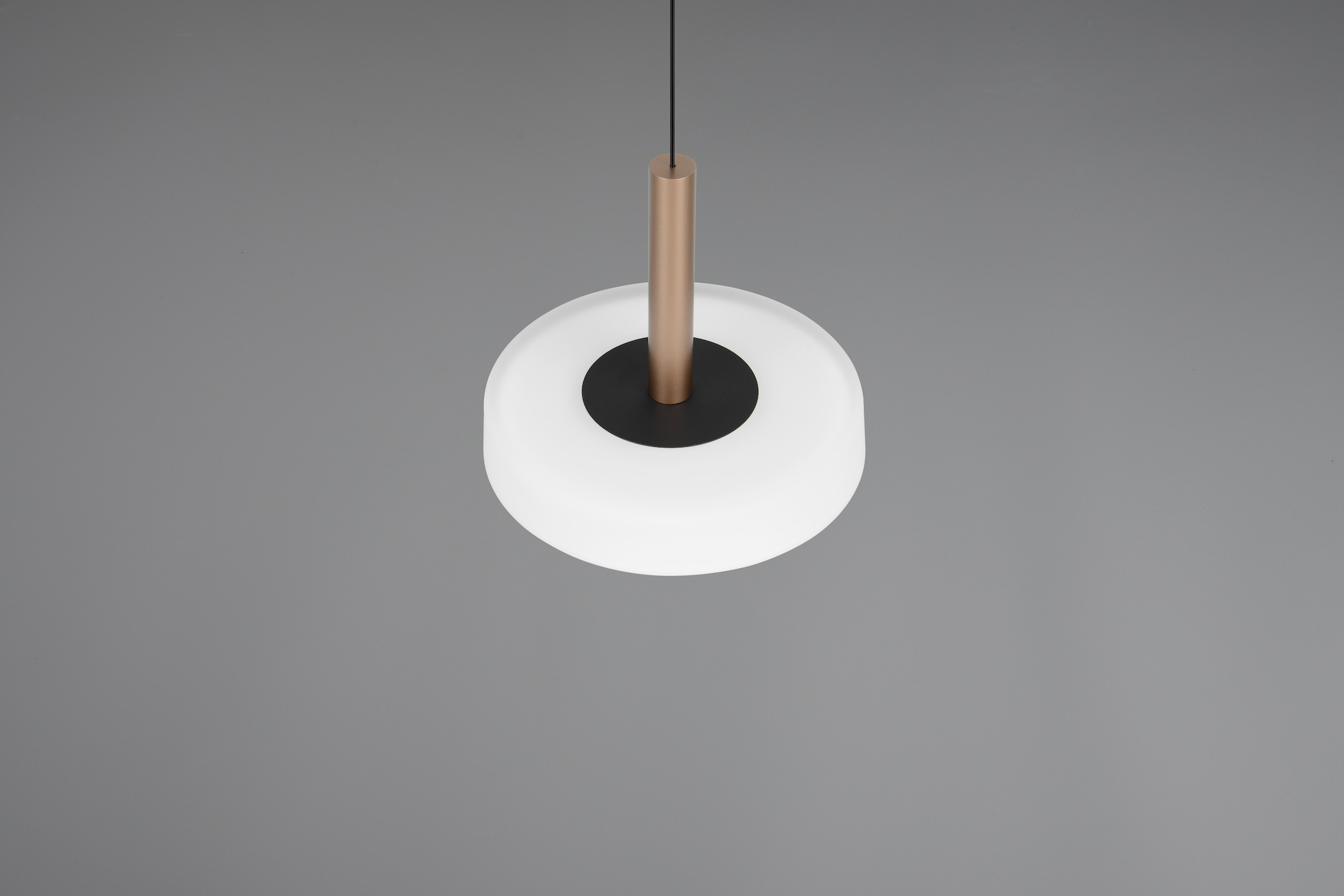 TRIO Leuchten LED Pendelleuchte »CELESTE dimmbare LED Hängelampe aus Metall und Glas, 10W 1100 Lumen«, 1 flammig, Leuchtmittel LED-Board | LED fest integriert, einfach höhenverstellbar von 50-200 cm, Ø 22cm, 3-Stufen Dimmfunktion