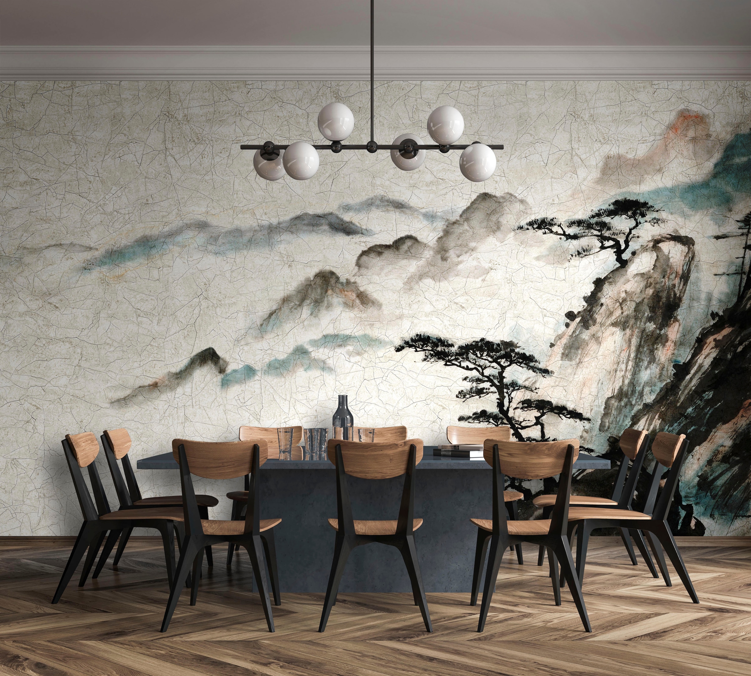 Marburg Fototapete »Hanako«, matt, moderne Tapete für Wohnzimmer Schlafzimmer Küche