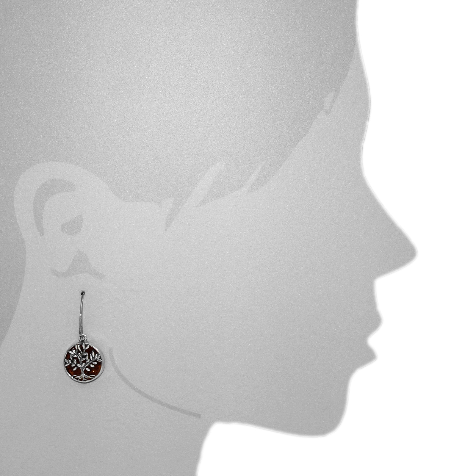 OSTSEE-SCHMUCK Paar Ohrhänger »Ostsee-Schmuck Ohrhänger Lebensbaum 17 mm«, (2 tlg.)
