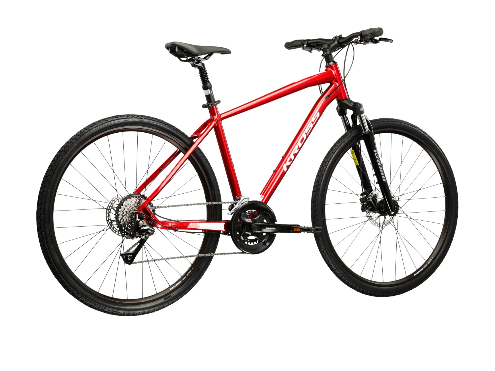 Kross Crossrad »Herren 28" Evado 4.0 rot 16 Gänge« 16 Gang Shimano ACERA M3020 Schaltwerk Kettenschaltung KROSS Crossrad Herren 28" Evado 4.0 rot 16 Gänge