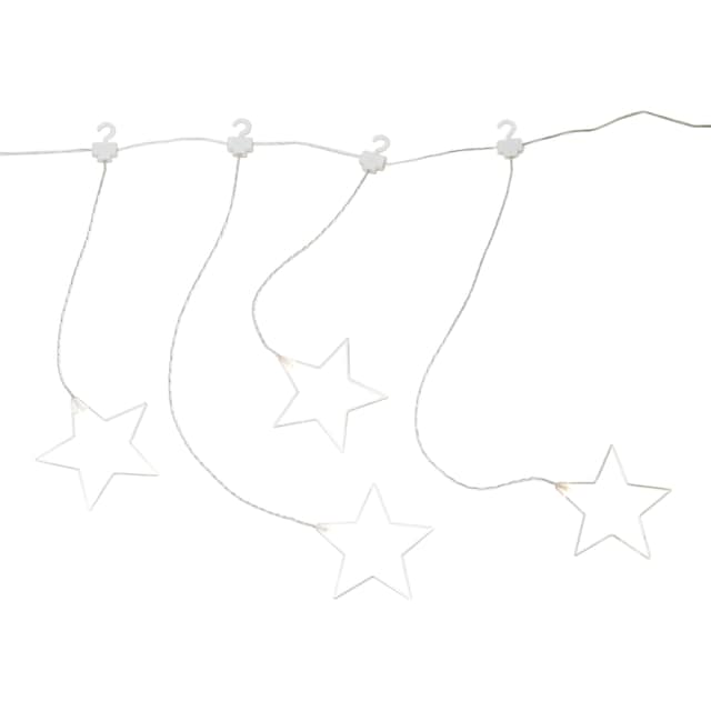 KONSTSMIDE LED-Lichtervorhang »Weihnachtsdeko«, mit 8 Plexisternen und warmweißen  Dioden auf Raten kaufen