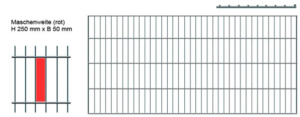 Peddy Shield Einstabmattenzaun 125 cm hoch, 10 Matten für 20 m Zaun, ohne P günstig online kaufen