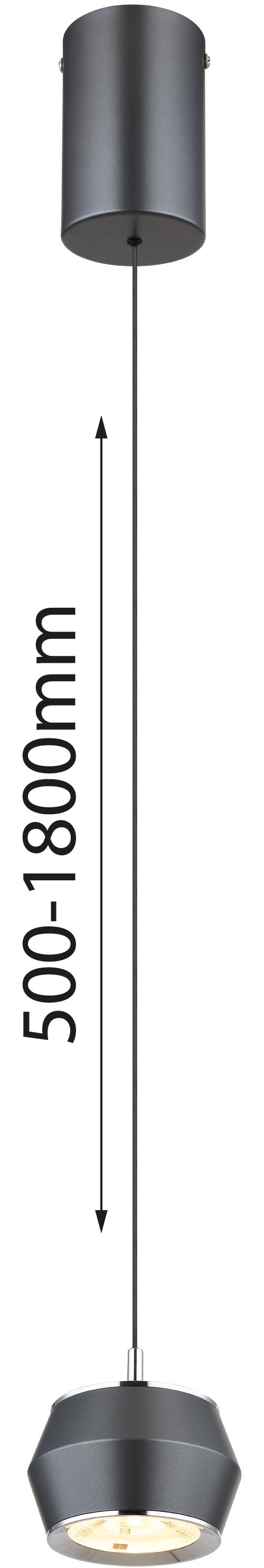 GLOBO LIGHTING LED Pendelleuchte »MARTHY«, Leuchtmittel LED-Modul | LED fest integriert, Hängeleuchte/Pendelleuchte/Esszimmer/Wohnzimmer/rund/höhenverstellbar