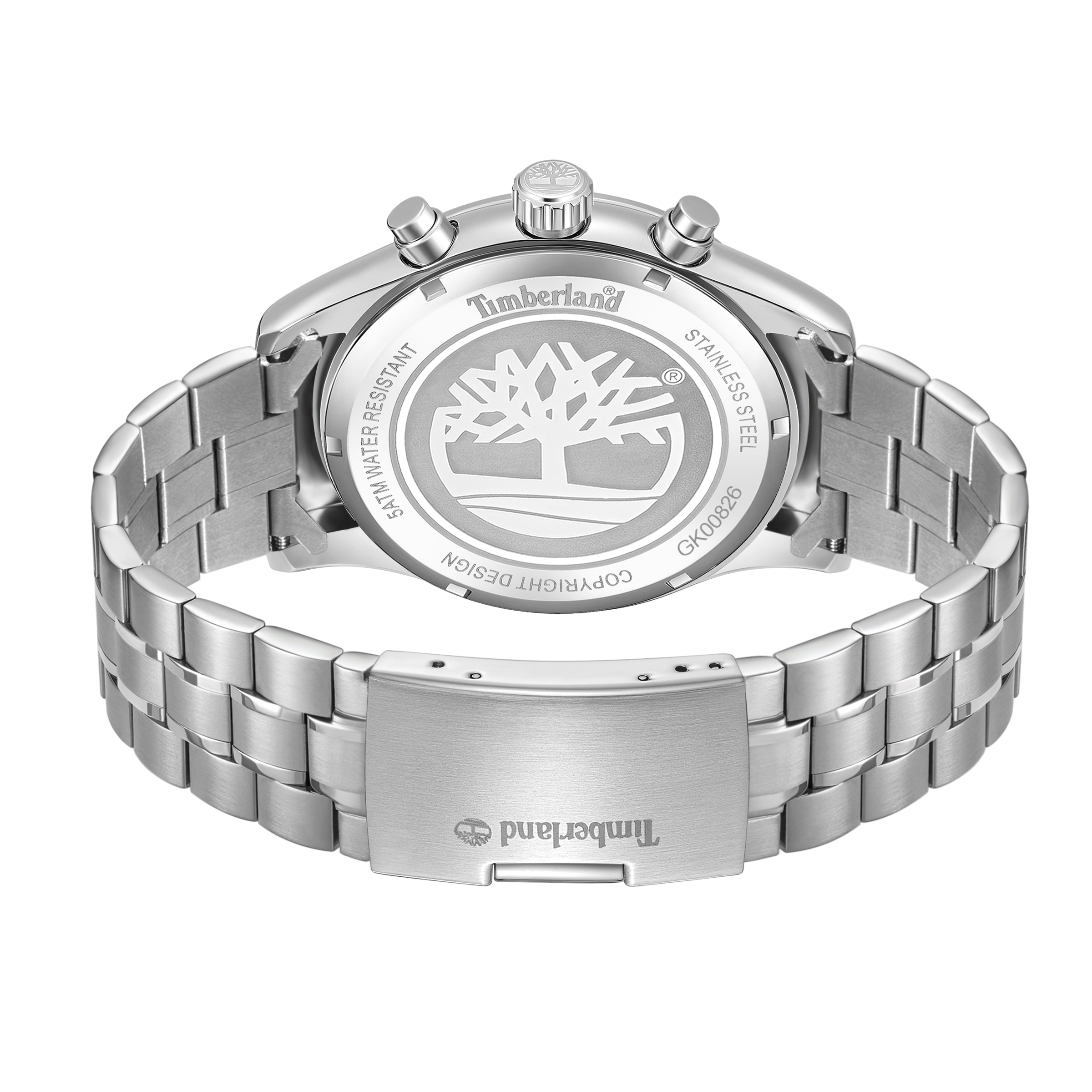 Timberland Multifunktionsuhr »ASHMONT« Quarzuhr, Armbanduhr, Herrenuhr, Edelstahlarmband, analog, Tag