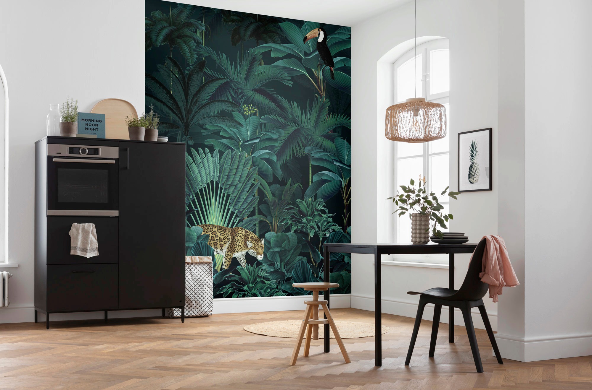 Komar Vliestapete »Digitaldruck Vlies - Jungle Night - Größe 200 x 250 cm«, bedruckt, Wohnzimmer, Schlafzimmer
