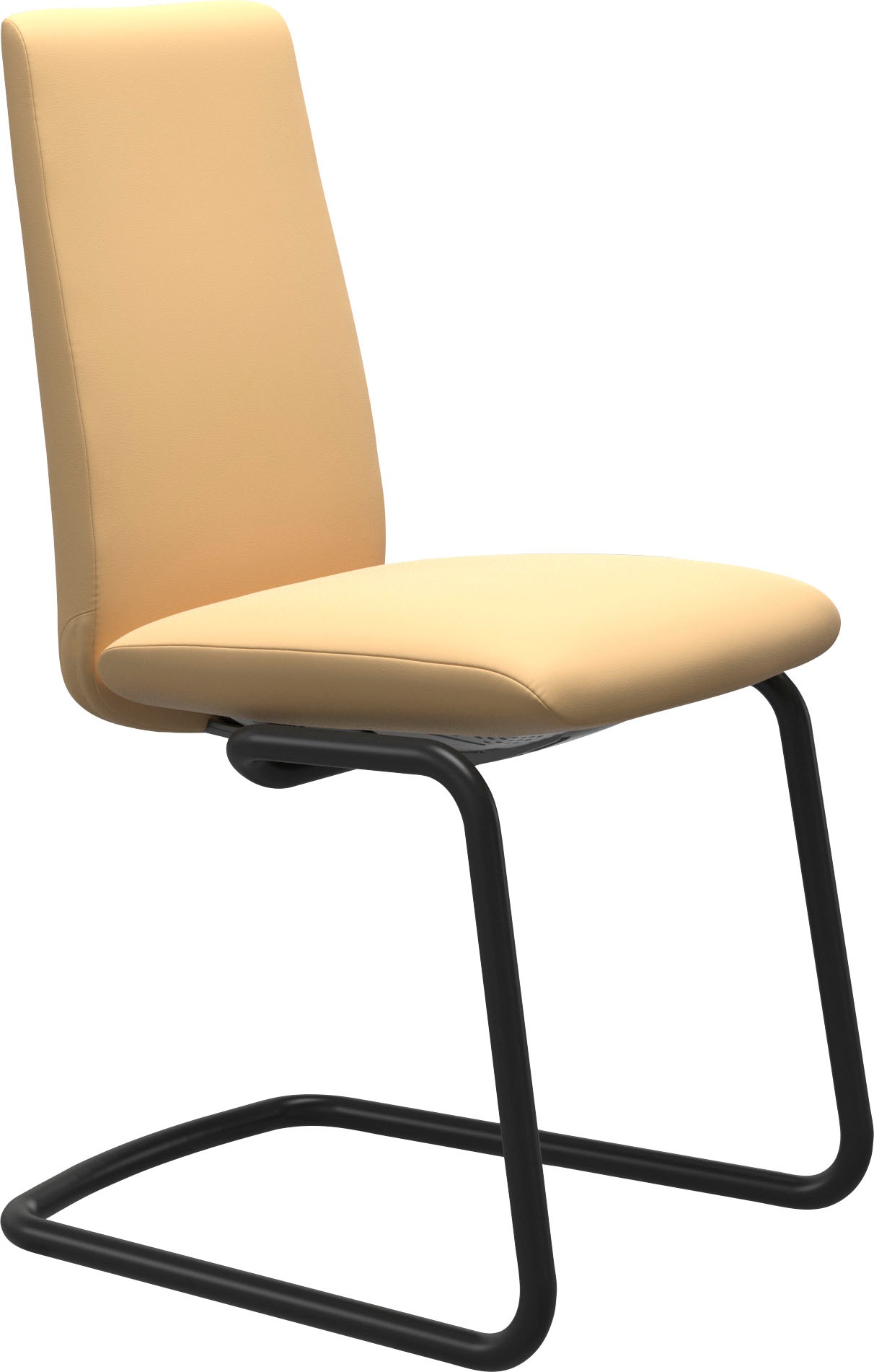 Stressless® Polsterstuhl »Laurel«, Leder BATICK, Low Back, Größe M, mit Beinen aus Stahl in Schwarz matt
