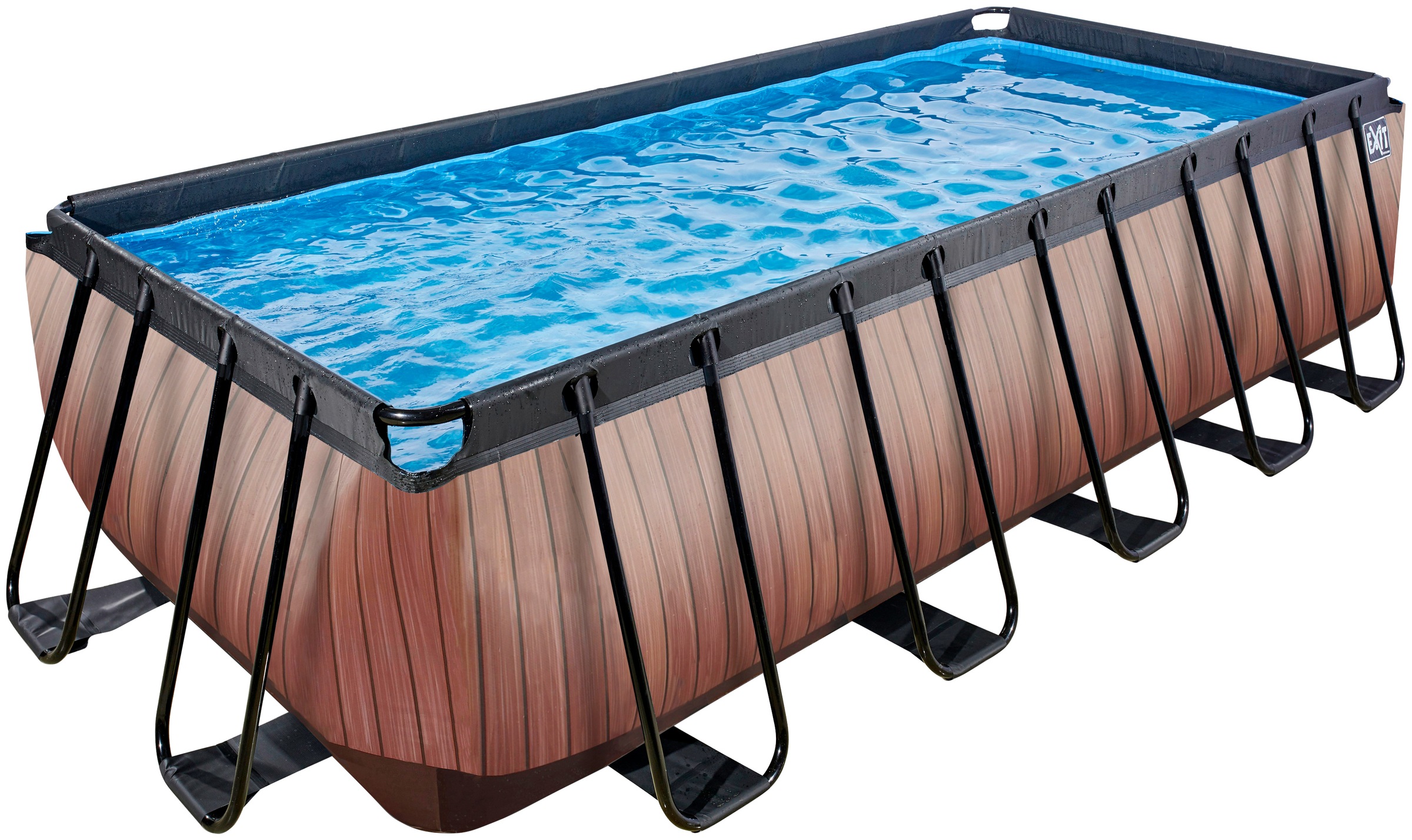 EXIT Framepool »inkl. Sicherheitsleiter und Kartuschenfilterpumpe«, (Set, 3 tlg.), BxLxH: 250x540x122 cm