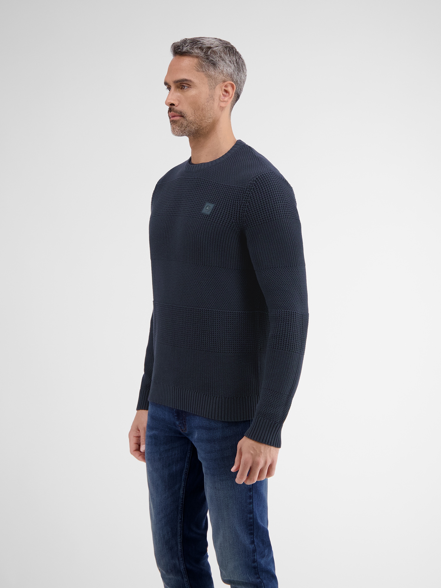 LERROS Strickpullover »LERROS Herren Pullover in Strukturstrickqualität«