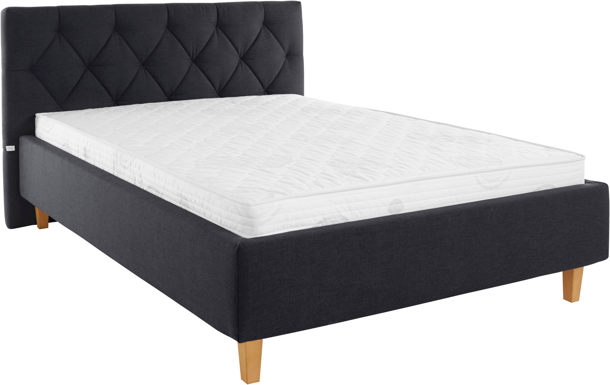 Guido Maria Kretschmer Home&Living Polsterbett »Sunley 100«, Kreuzsteppung, Kopfteilhöhe 102 cm, ohne oder mit Matratze/Lattenrost