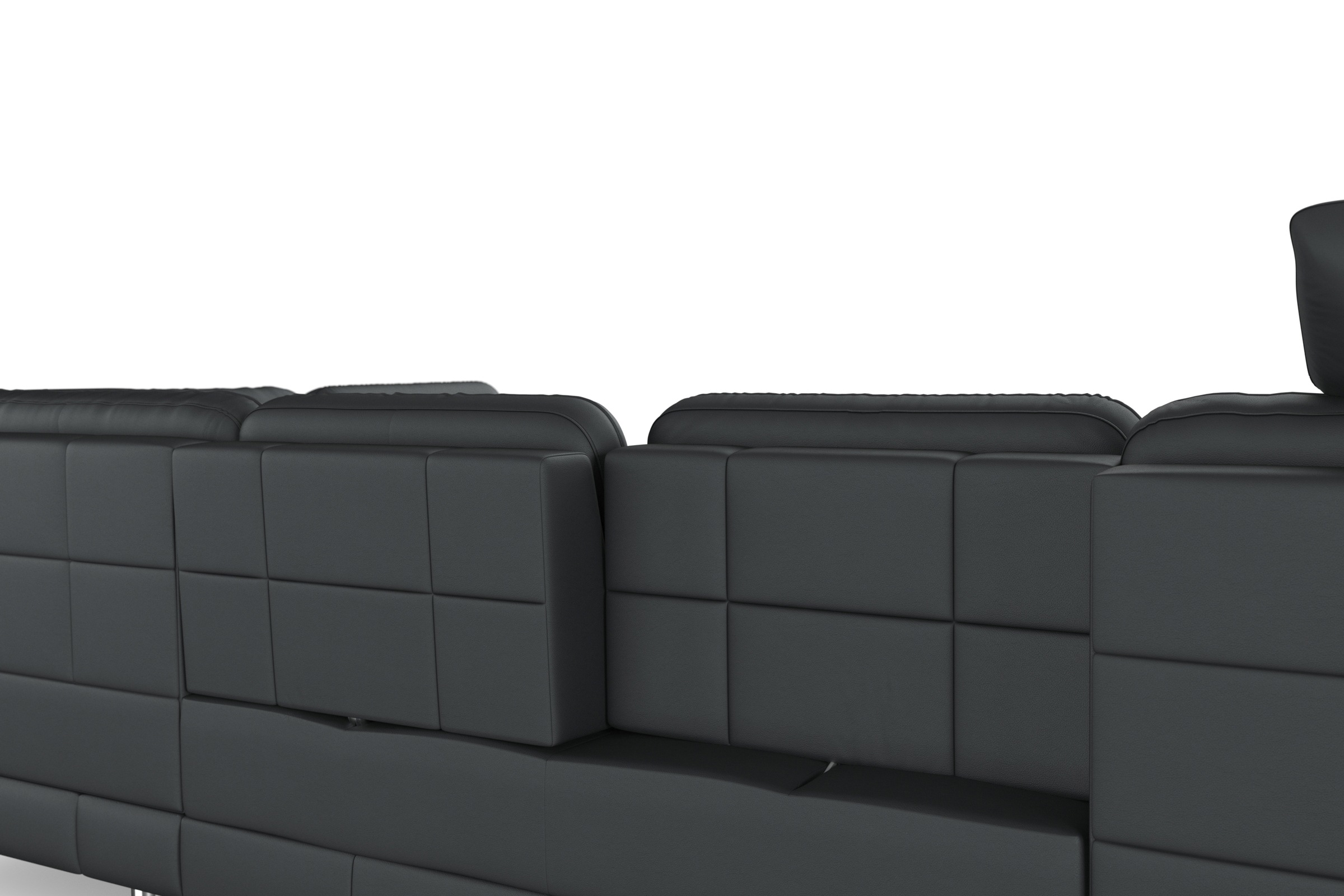 sit&more Wohnlandschaft »Bendigo U-Form«, inklusive Sitztiefenverstellung, Bodenfreiheit 12 cm, in 2 Fußfarben