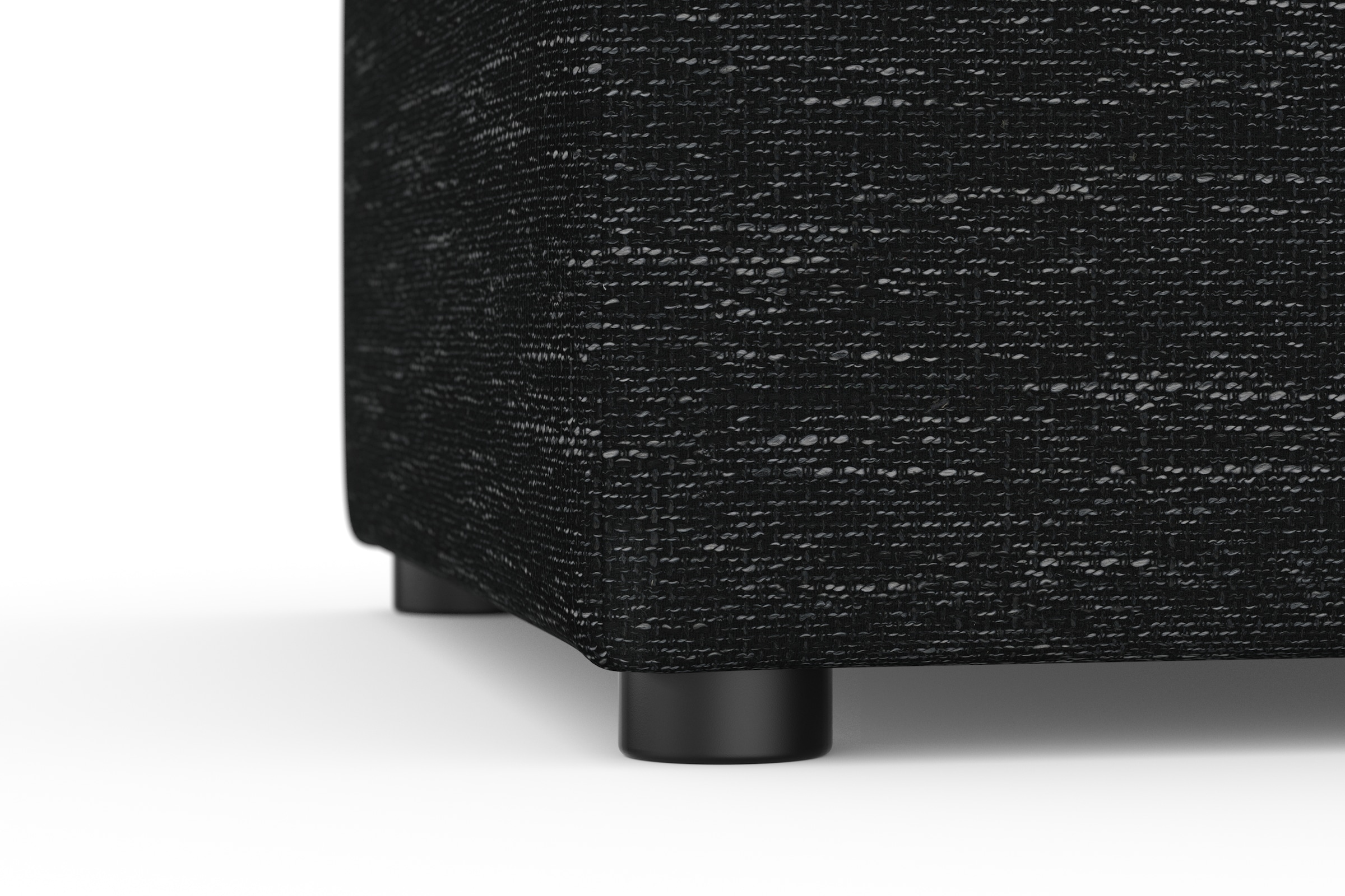 DOMO collection Hocker »Topper«, mit Wellenunterfederung, auf Kunststoffgleitern
