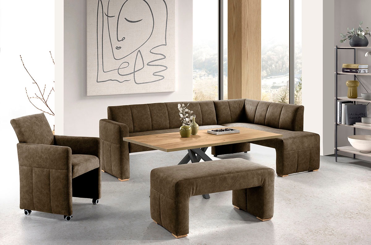 exxpo - sofa fashion Essbank, elegant und modern mit hohem Sitzkomfort