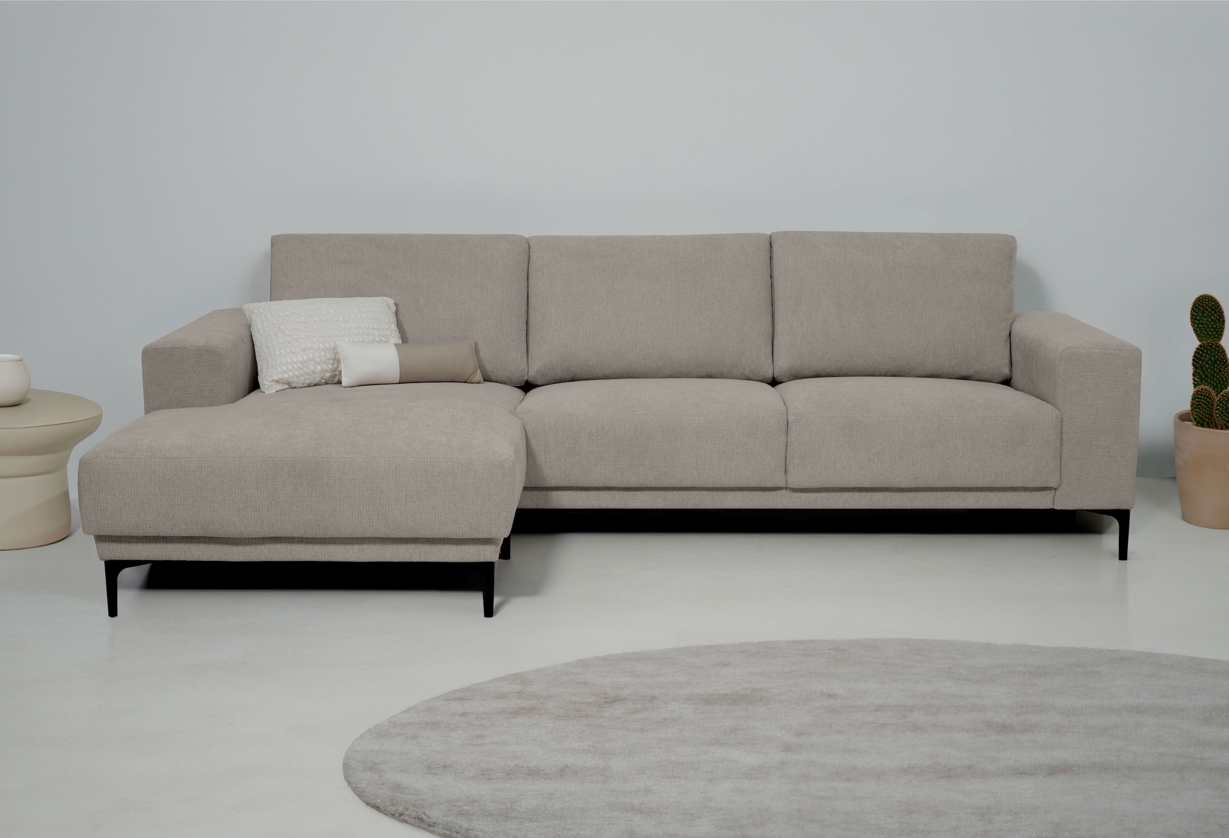 Places of Style Ecksofa »Xander, L-Form,«, Breite 280 cm, Soft-Touch Chenil günstig online kaufen
