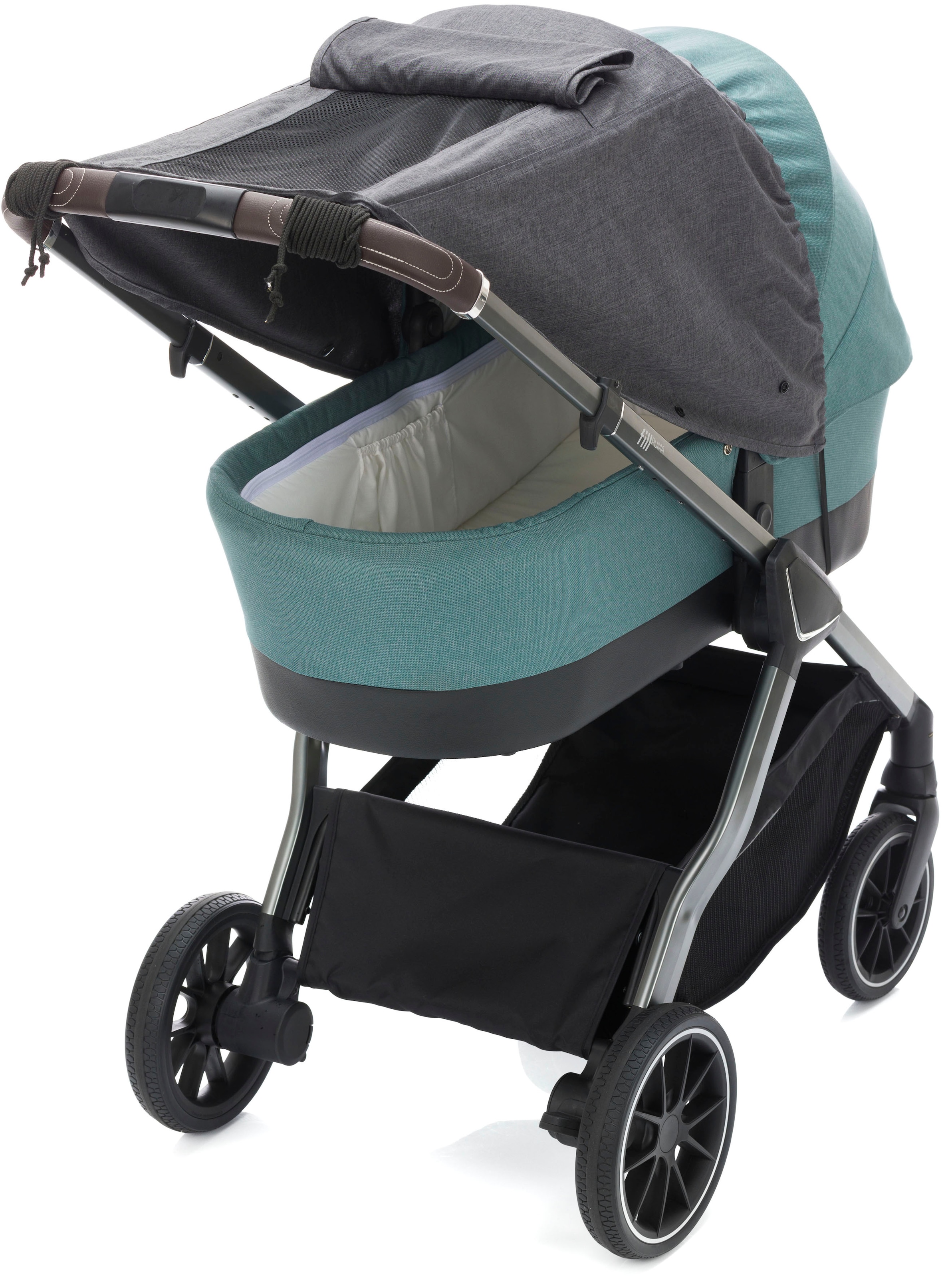 Fillikid Kinderwagen-Sonnenschutzhülle »Sonnenschutz Deluxe, grau melange«, für Kinderwagen & Buggys