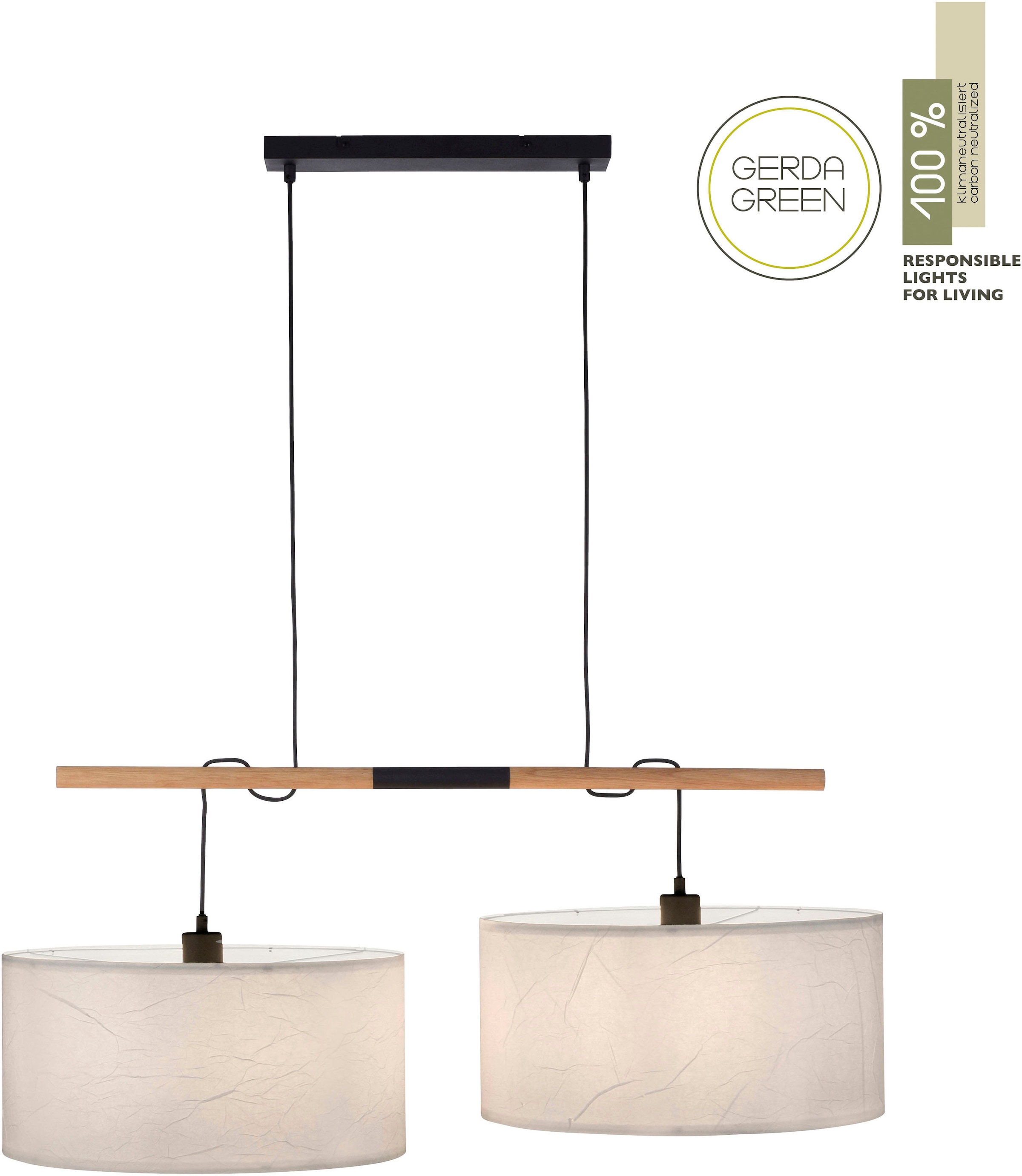 JUST LIGHT Pendelleuchte »GREEN SOFI« E27 1 Stk. günstig online kaufen