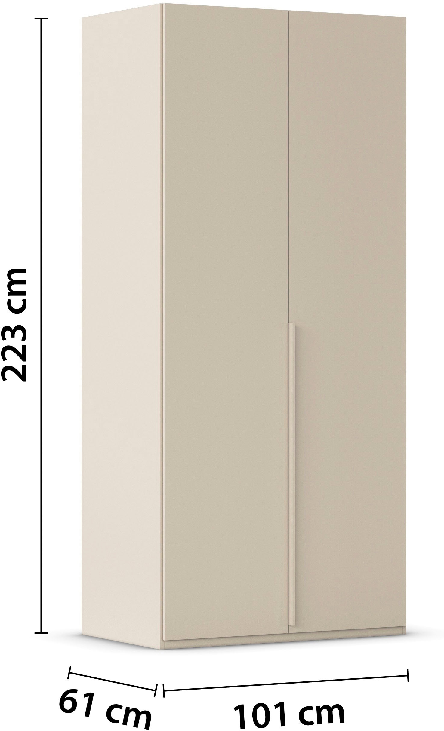 LeGer Home by Lena Gercke Kleiderschrank »Schrank Garderobe Ankleide Schlafzimmer Flur SERINA Eyecatcher« in 3 verschiedenen Ausstattungen BASIC/CLASSIC/PREMIUM,  in 6 Breiten (101 - 401 cm) mit Front Glas oder Dekor MADE IN GERMANY