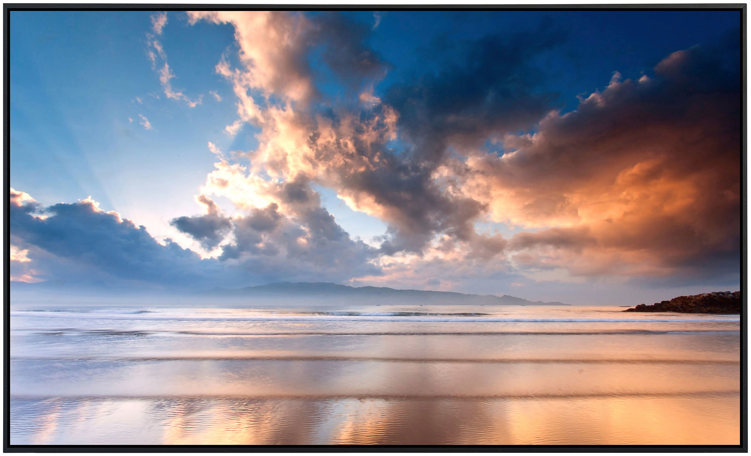 Papermoon Infrarotheizung »Strand Morgen Sonnenaufgang«, sehr angenehme Str günstig online kaufen