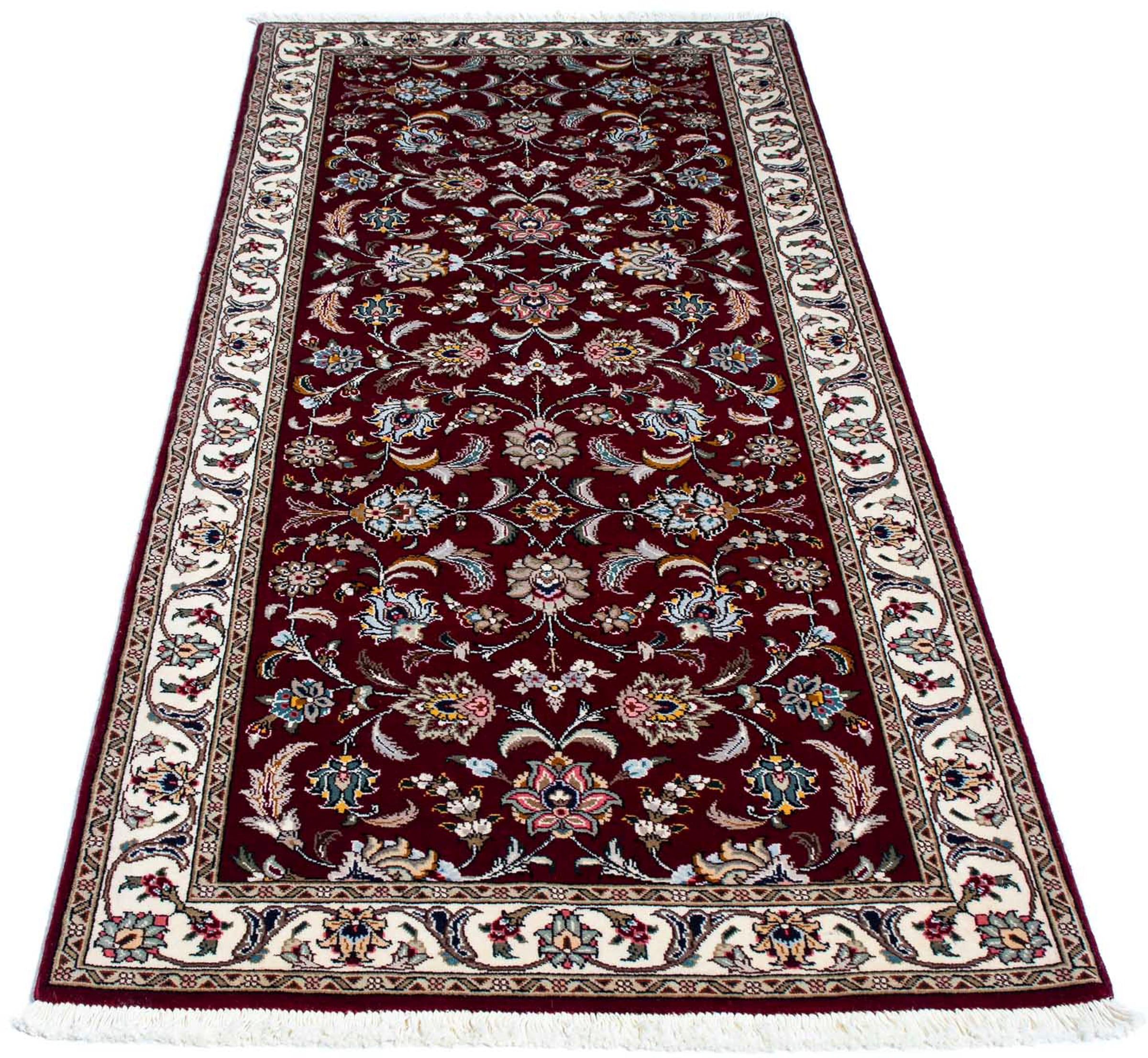 morgenland Orientteppich »Perser - Täbriz - Royal - 205 x 88 cm - dunkelrot günstig online kaufen