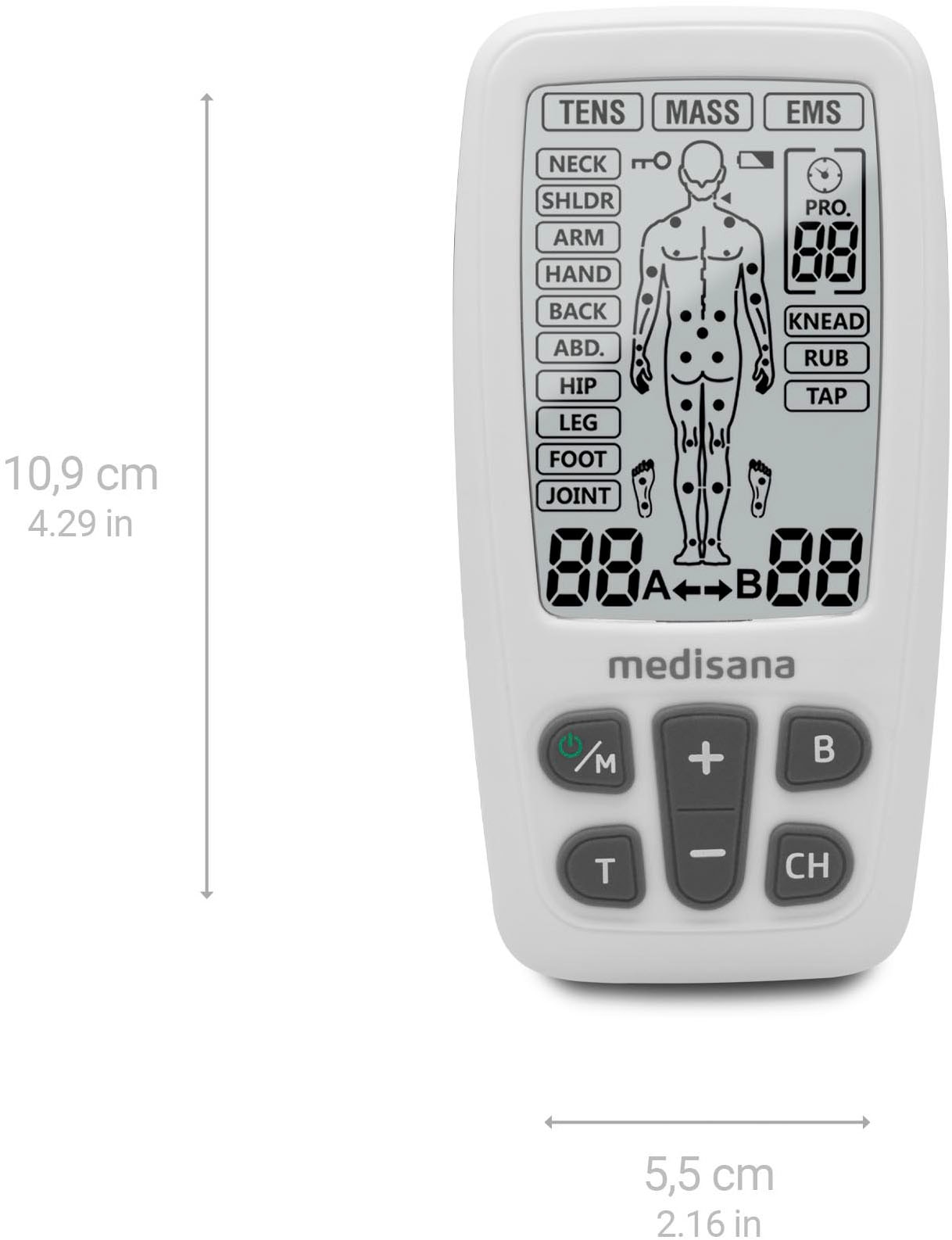 Medisana TENS-EMS-Gerät »TT 200«, TENS, EMS und Massage mit mehreren
Programmen